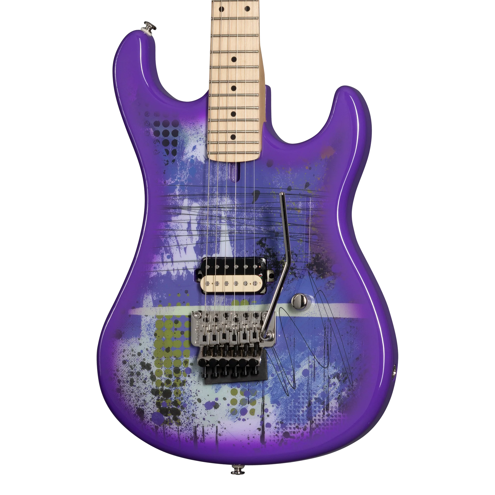 Kramer 84, Custom Graphics, Purple Splatter, Exclusive