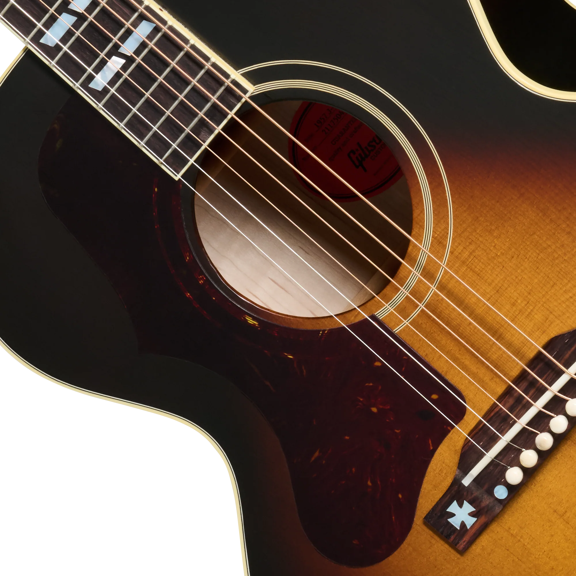 Gibson Custom 1952 J-185 Reissue, Left-Handed, Vintage Sunburst 7 Gibson Custom 1952 J-185 Reissue, Left-Handed, Vintage Sunburst
