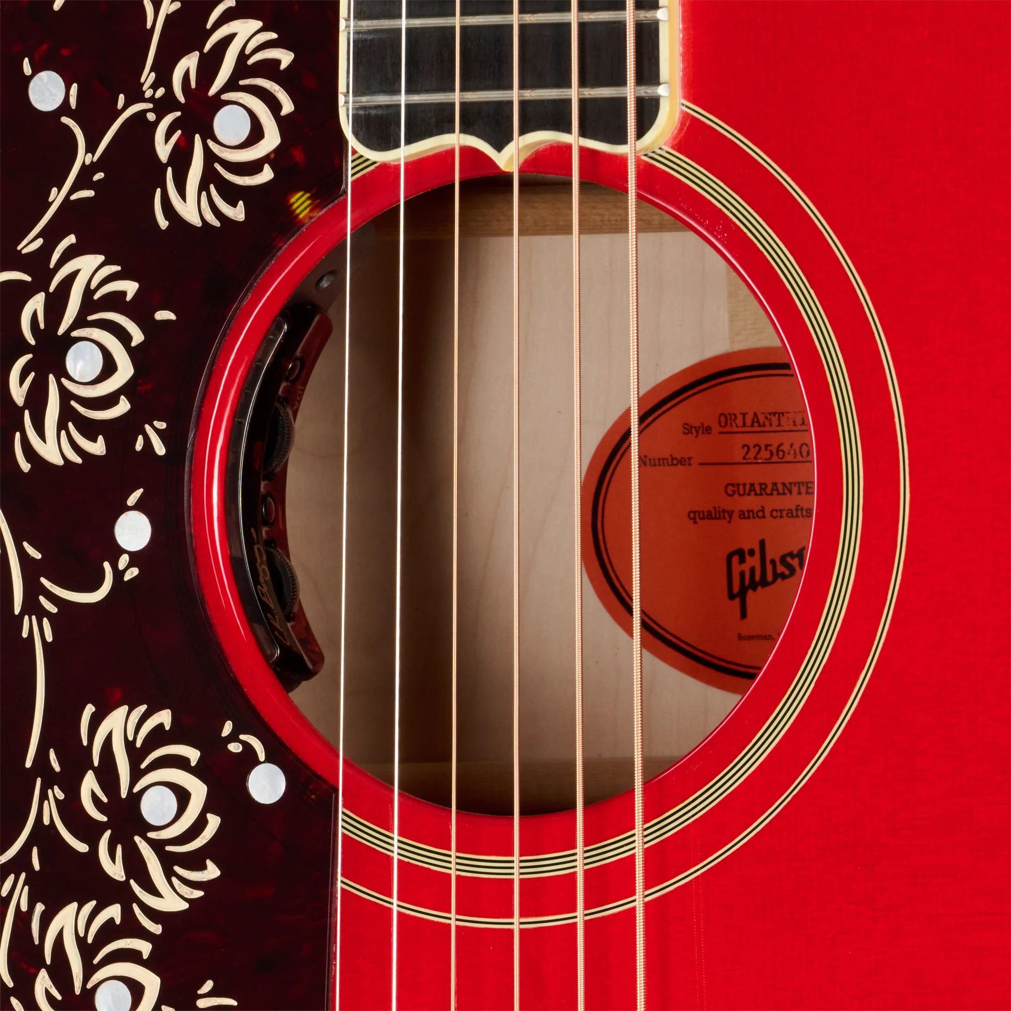 Gibson Custom Orianthi SJ-200, Left-Handed, Cherry 9 Gibson Custom Orianthi SJ-200, Left-Handed, Cherry