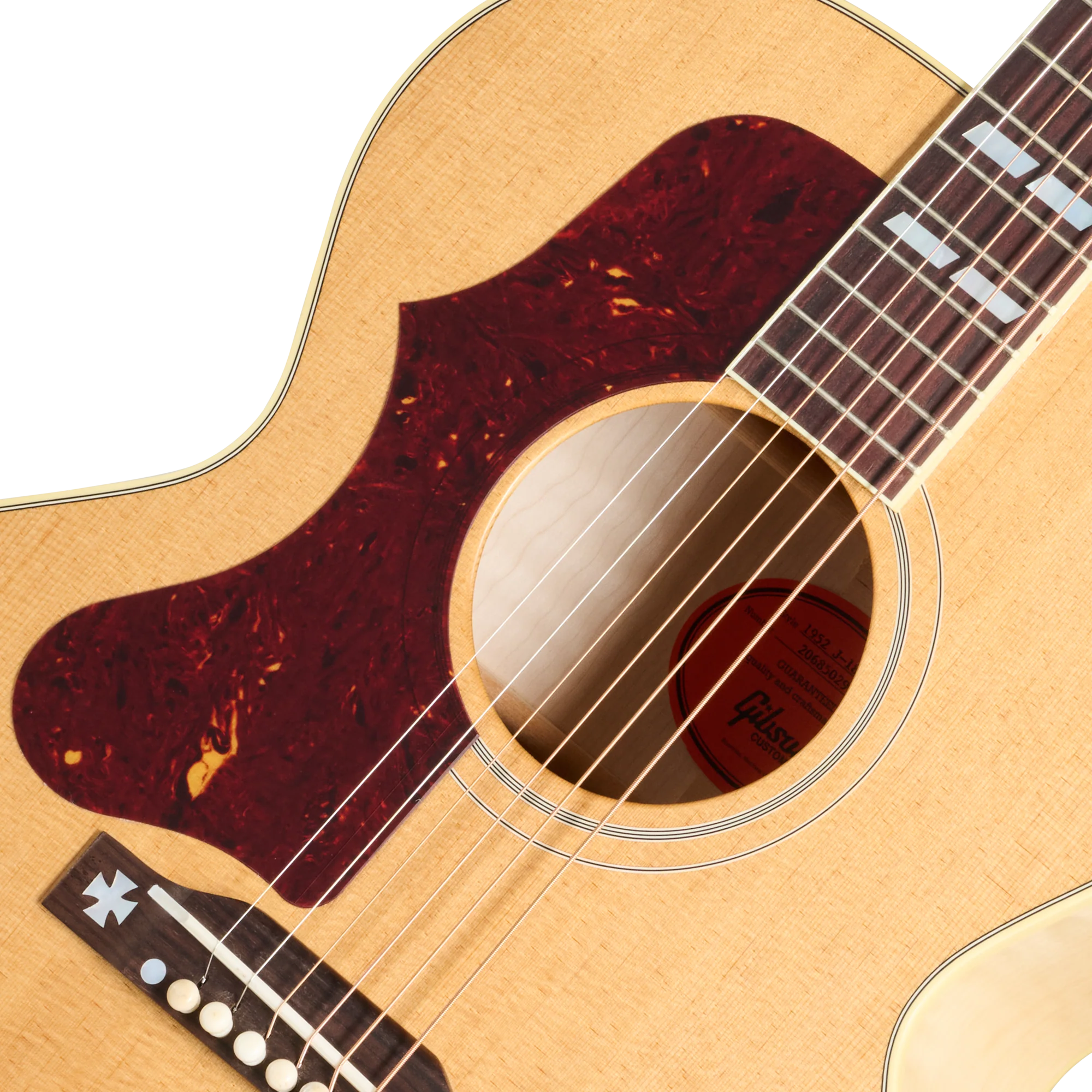 Gibson Custom 1952 J-185 Reissue, Left-Handed, Antique Natural 7 Gibson Custom 1952 J-185 Reissue, Left-Handed, Antique Natural