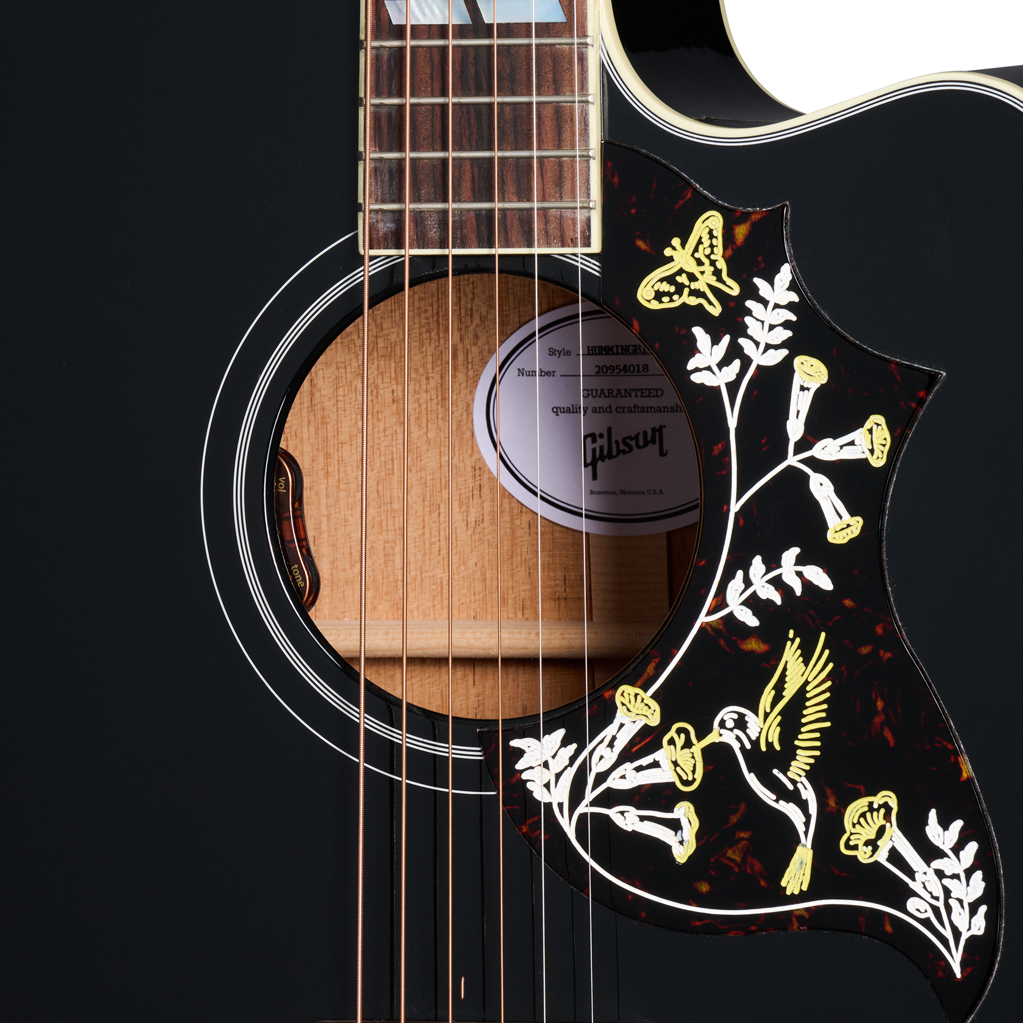 Gibson Hummingbird Standard EC, Ebony, Exclusive 2 Gibson Hummingbird Standard EC, Ebony, Exclusive