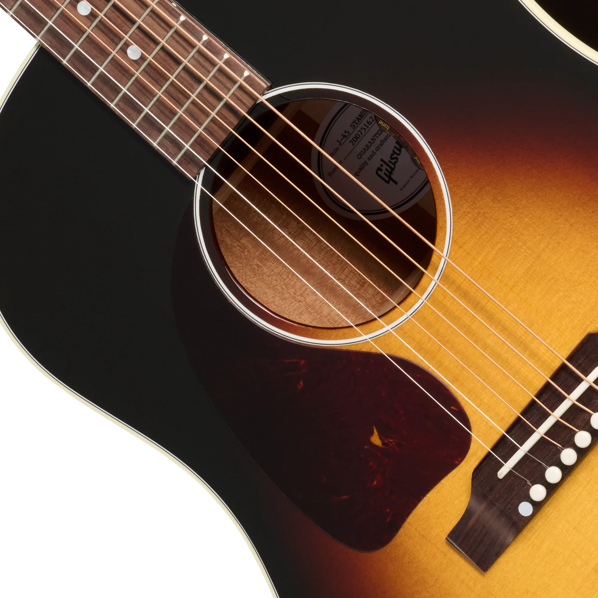 Gibson J-45 Standard, Left-Handed, Vintage Sunburst 7 Gibson J-45 Standard, Left-Handed, Vintage Sunburst