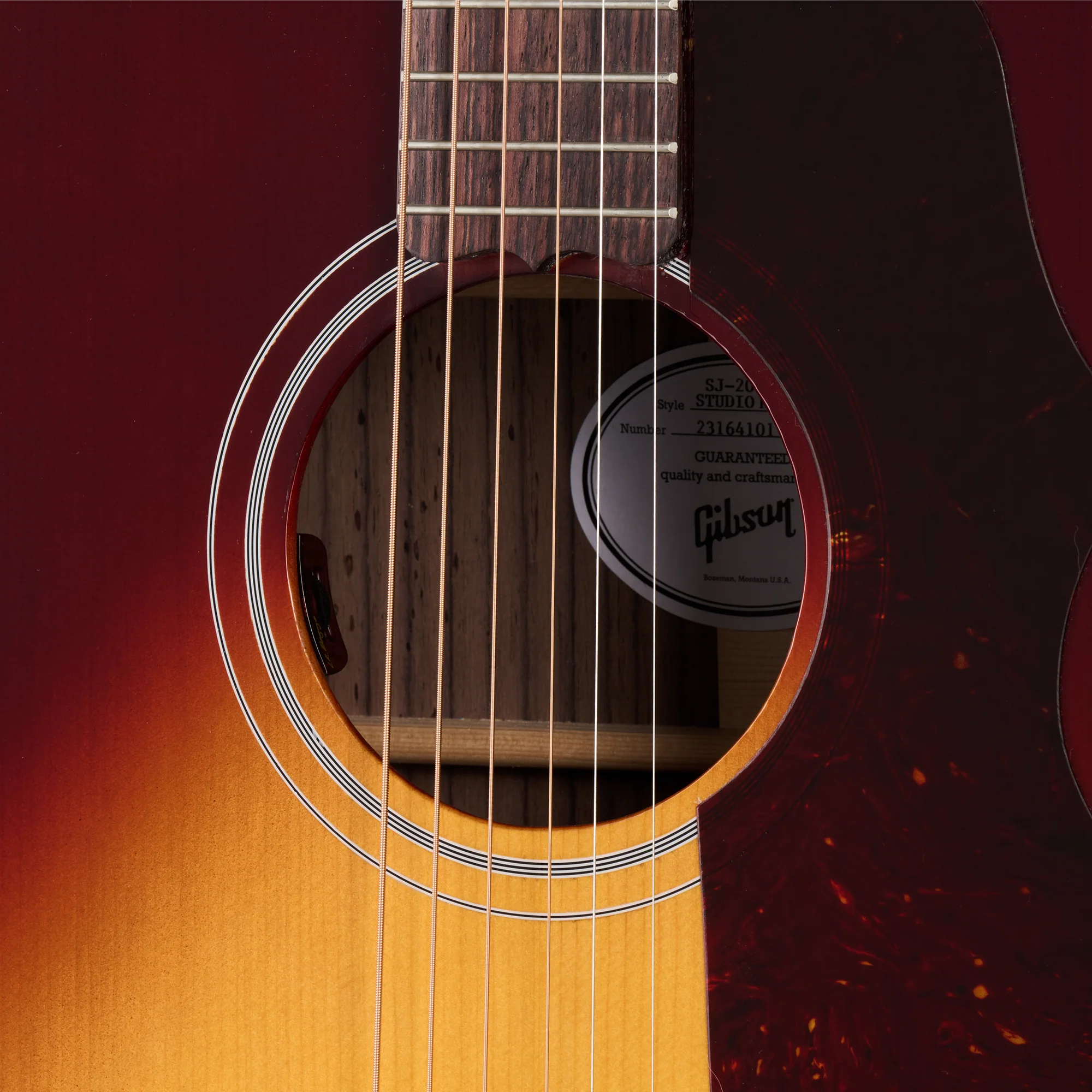 Gibson SJ-200 Studio Rosewood, Rosewood Burst 3 Gibson SJ-200 Studio Rosewood, Rosewood Burst
