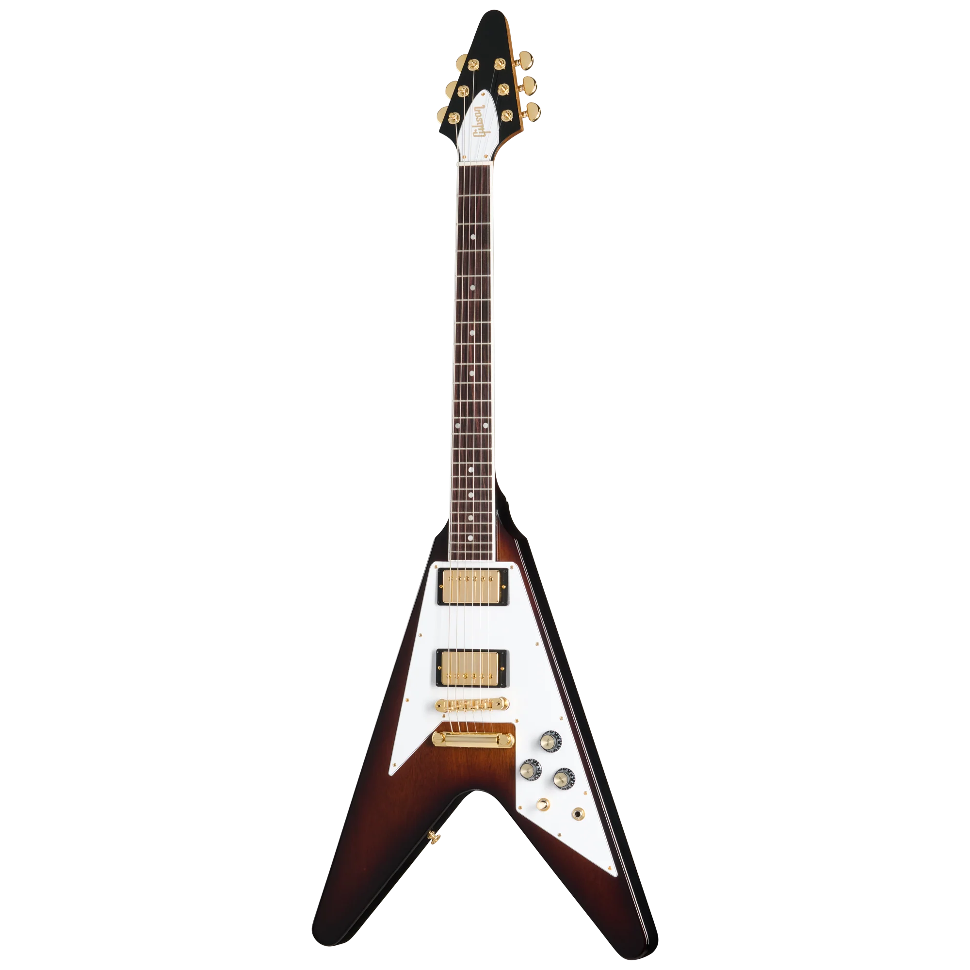Gibson Flying V 70s with Gold Hardware, Vintage Sunburst, Exclusive 3 Gibson Flying V 70s with Gold Hardware, Vintage Sunburst, Exclusive