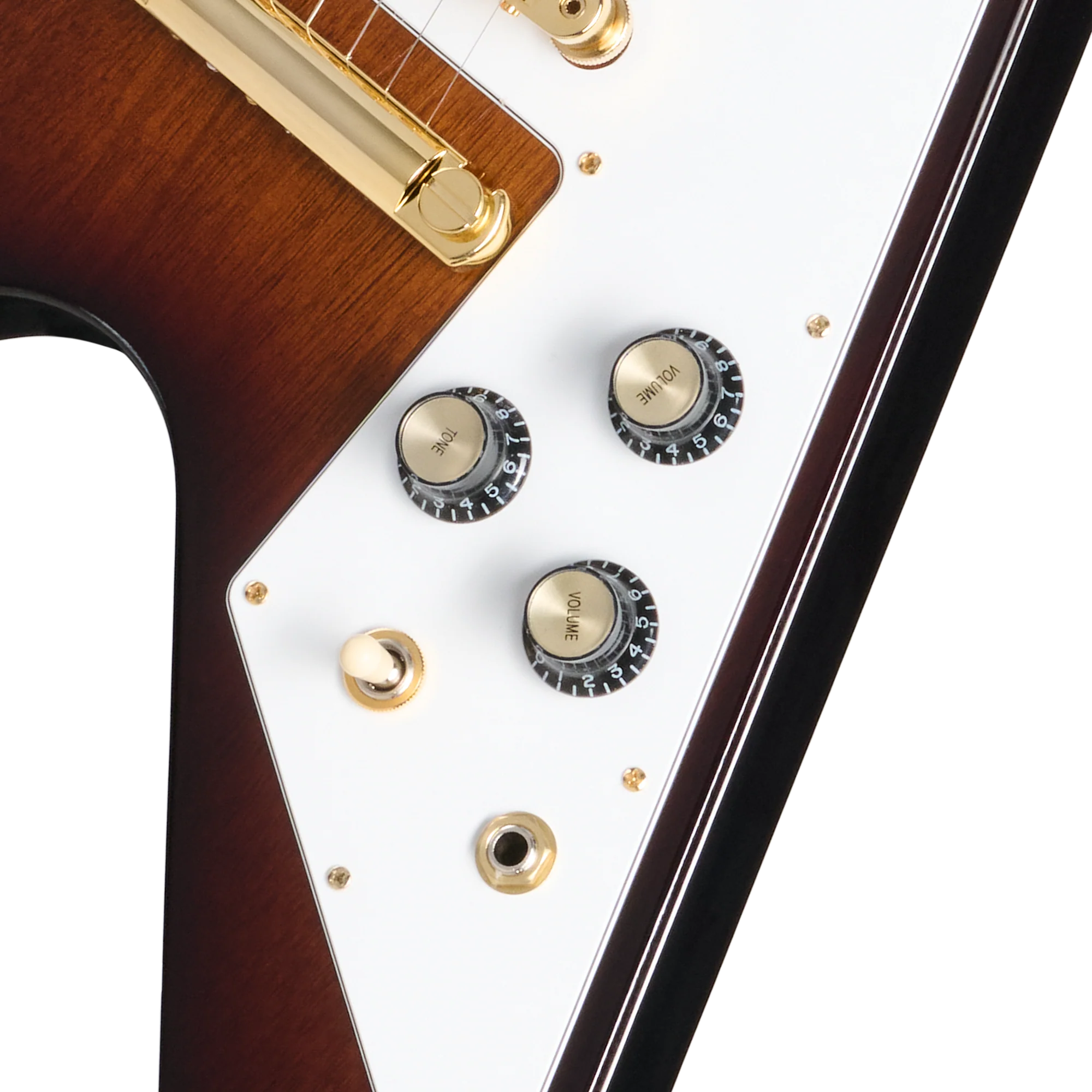 Gibson Flying V 70s with Gold Hardware, Vintage Sunburst, Exclusive 8 Gibson Flying V 70s with Gold Hardware, Vintage Sunburst, Exclusive
