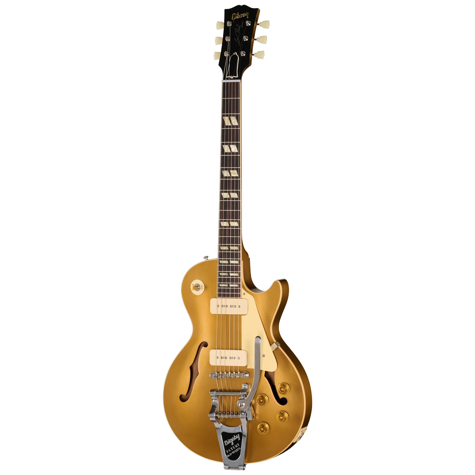 Gibson Custom 1956 Les Paul Standard Reissue with Bigsby, VOS, All Double Gold 3 Gibson Custom 1956 Les Paul Standard Reissue with Bigsby, VOS, All Double Gold