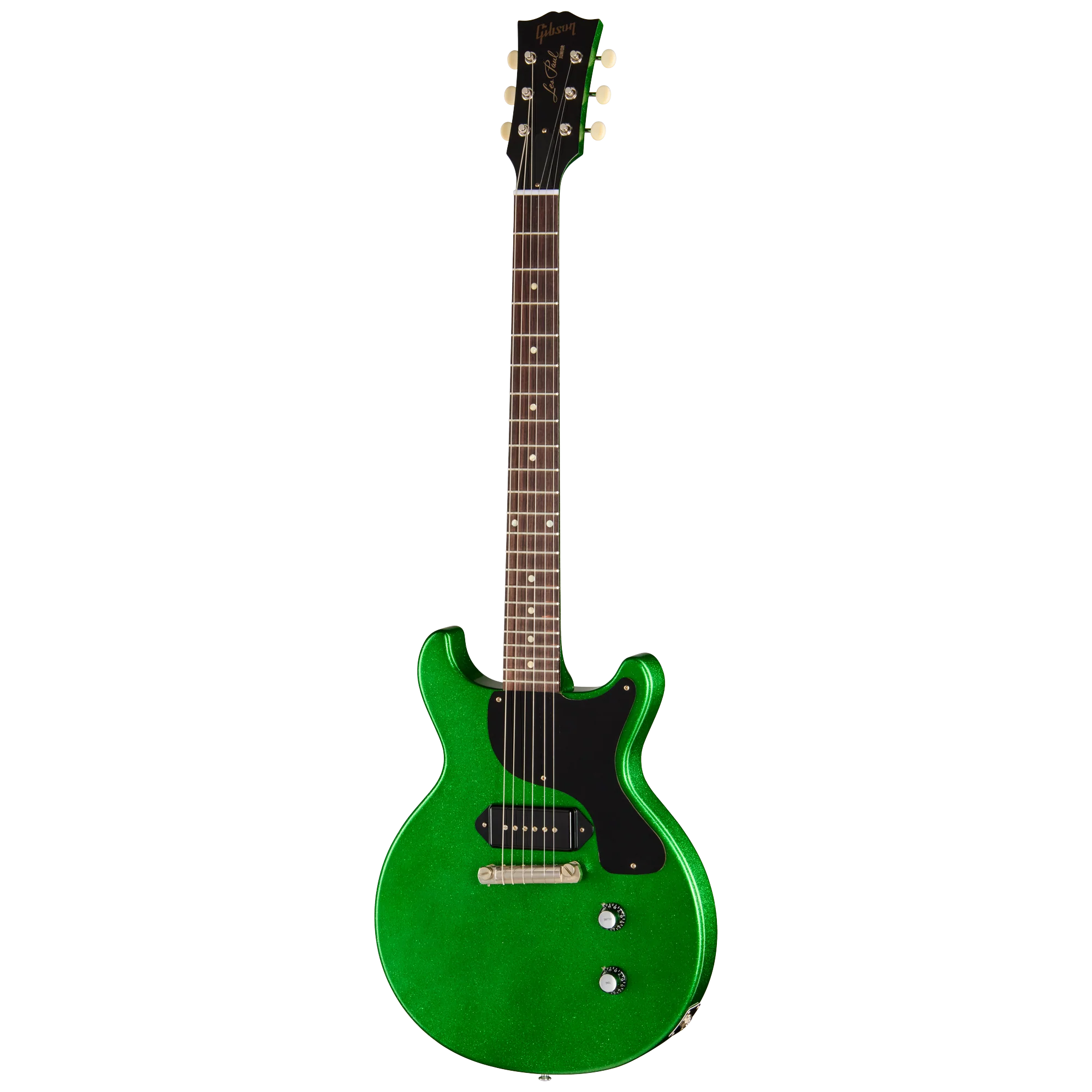 Gibson Custom 1960 Les Paul Junior Double Cut Reissue, VOS, Green Sparkle 3 Gibson Custom 1960 Les Paul Junior Double Cut Reissue, VOS, Green Sparkle