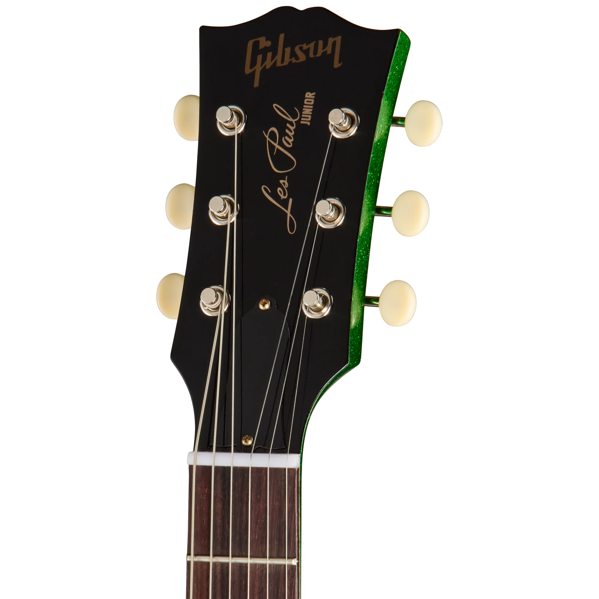 Gibson Custom 1960 Les Paul Junior Double Cut Reissue, VOS, Green Sparkle 5 Gibson Custom 1960 Les Paul Junior Double Cut Reissue, VOS, Green Sparkle