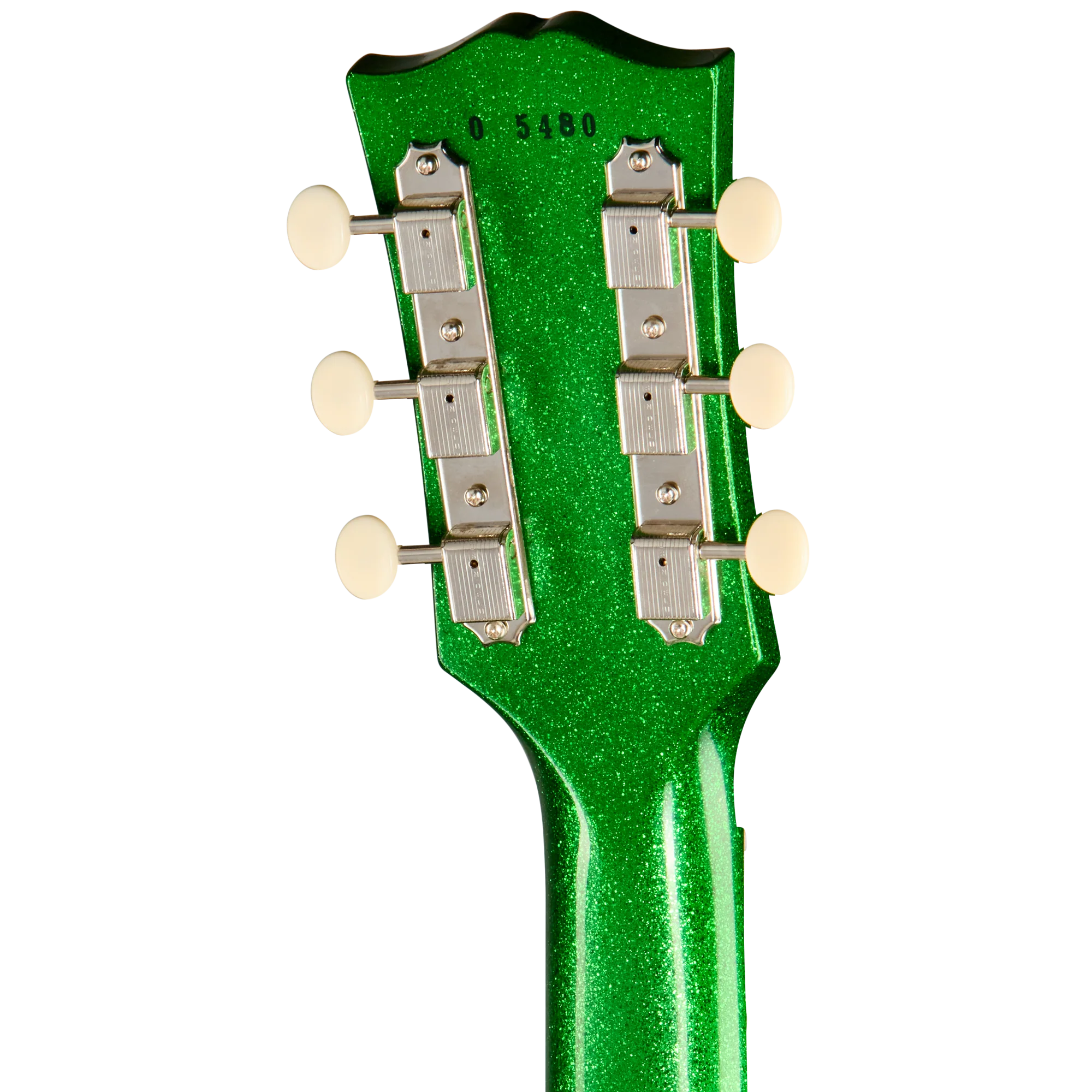 Gibson Custom 1960 Les Paul Junior Double Cut Reissue, VOS, Green Sparkle 6 Gibson Custom 1960 Les Paul Junior Double Cut Reissue, VOS, Green Sparkle