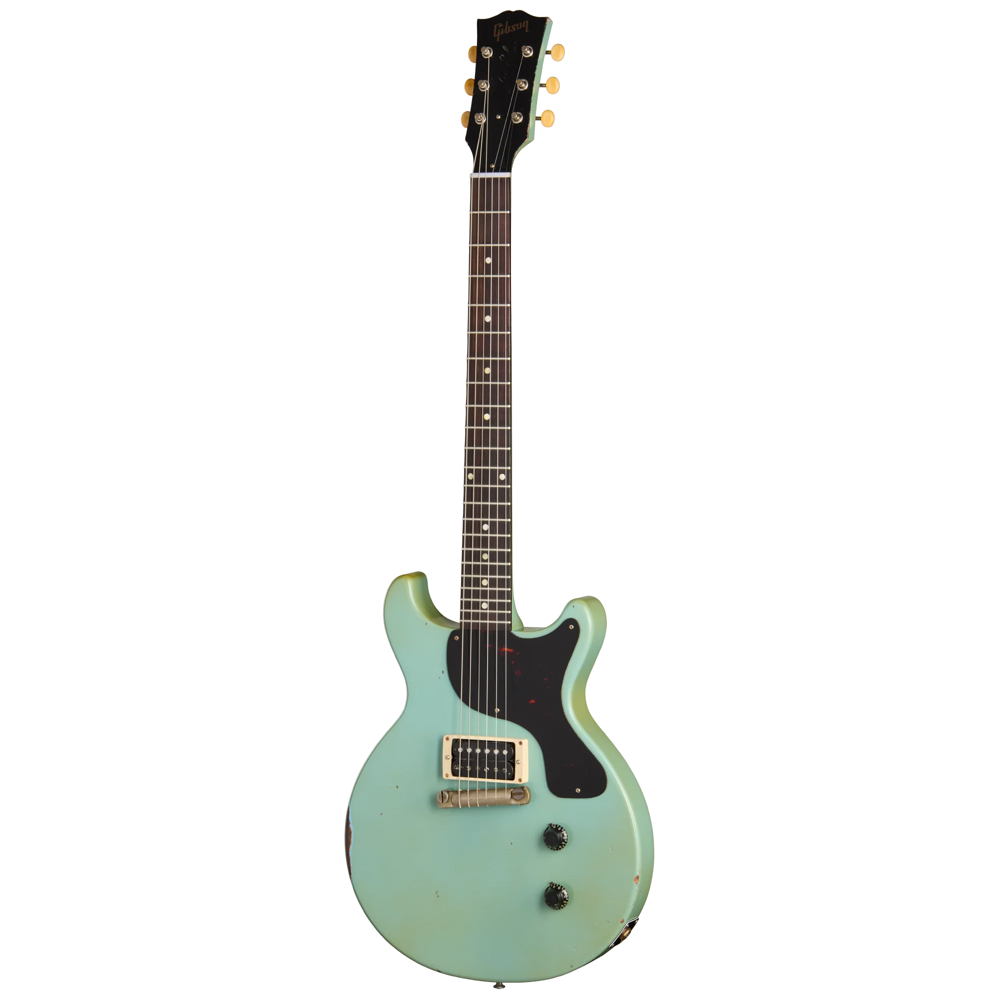 Gibson Custom 1958 Les Paul Junior Reissue, Heavy Aged, Maui Blue 3 Gibson Custom 1958 Les Paul Junior Reissue, Heavy Aged, Maui Blue