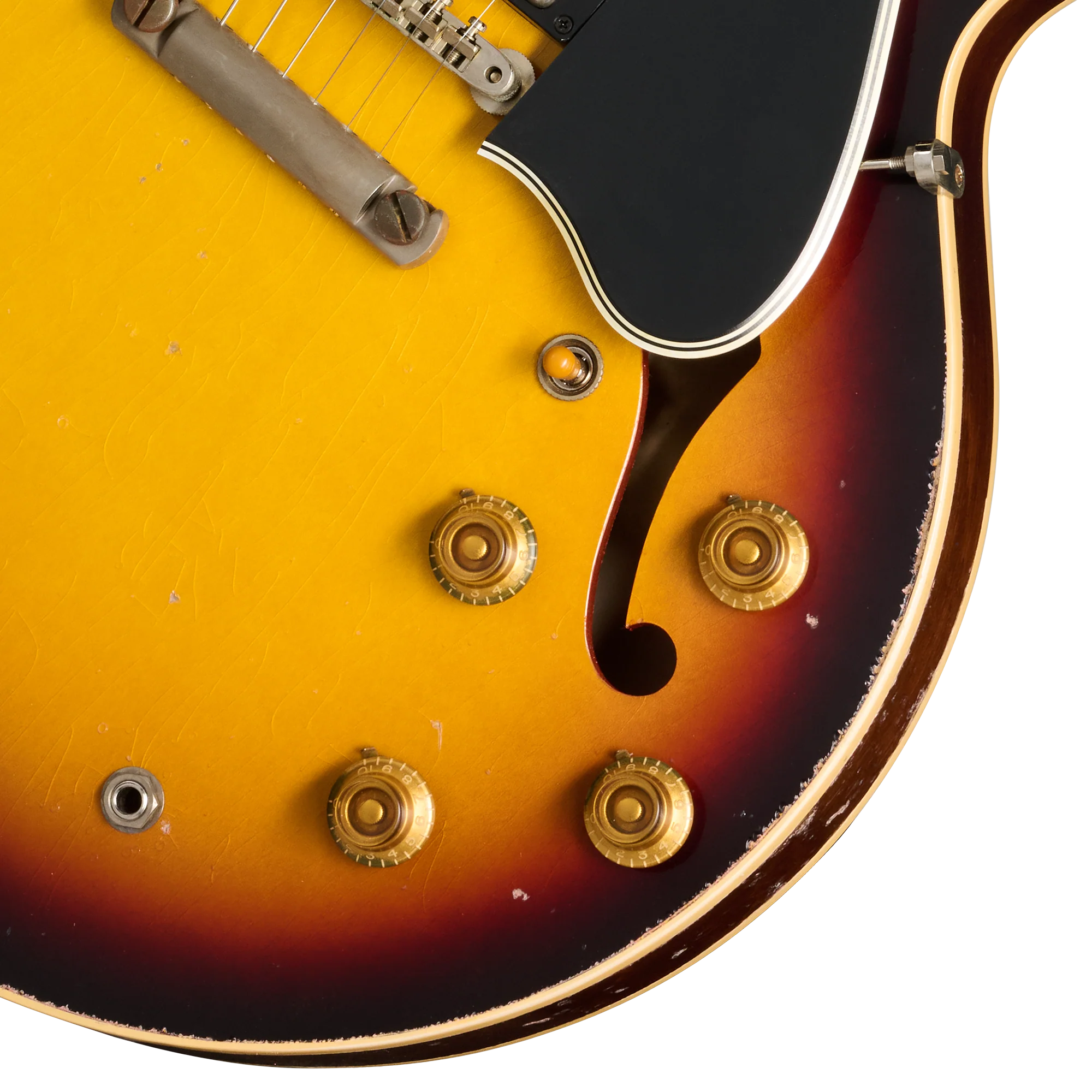 Gibson Custom 1959 ES-335 Reissue, Ultra Heavy Aged, Vintage Burst 8 Gibson Custom 1959 ES-335 Reissue, Ultra Heavy Aged, Vintage Burst
