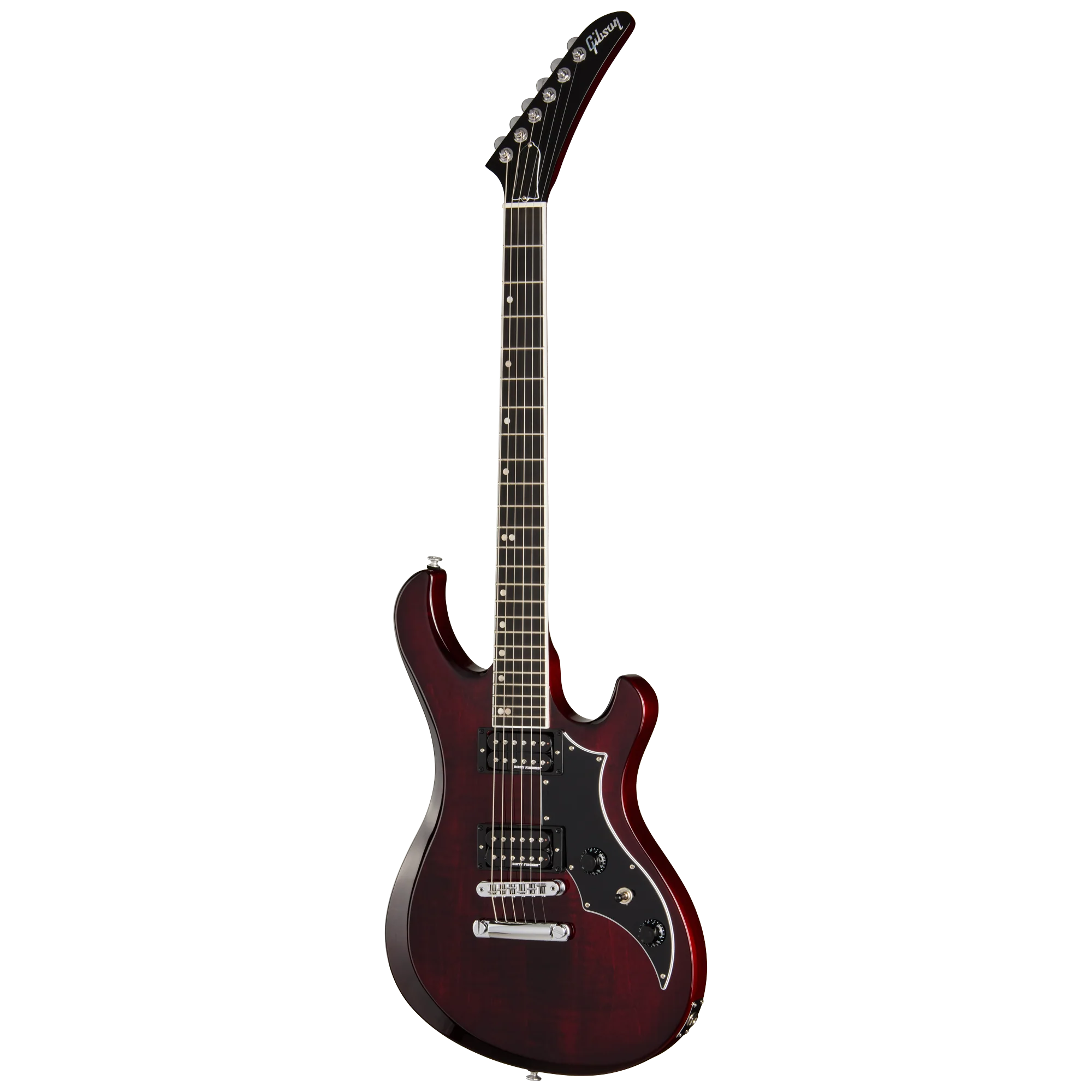 Gibson Victory Figured Top with Dirty Fingers, Wine Red Burst, Exclusive 3 Gibson Victory Figured Top with Dirty Fingers, Wine Red Burst, Exclusive