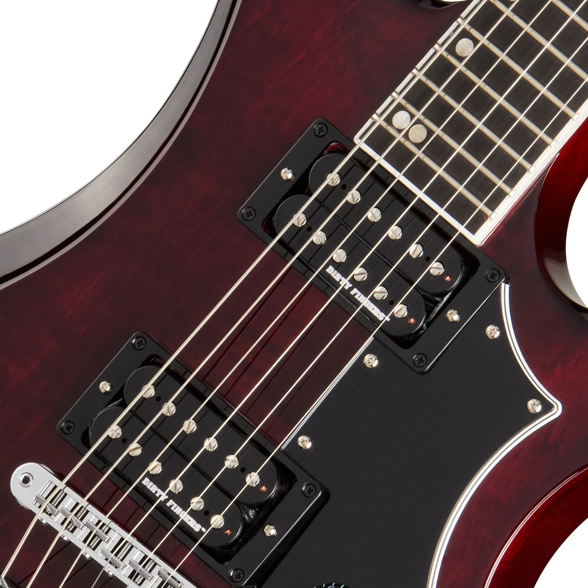 Gibson Victory Figured Top with Dirty Fingers, Wine Red Burst, Exclusive 7 Gibson Victory Figured Top with Dirty Fingers, Wine Red Burst, Exclusive