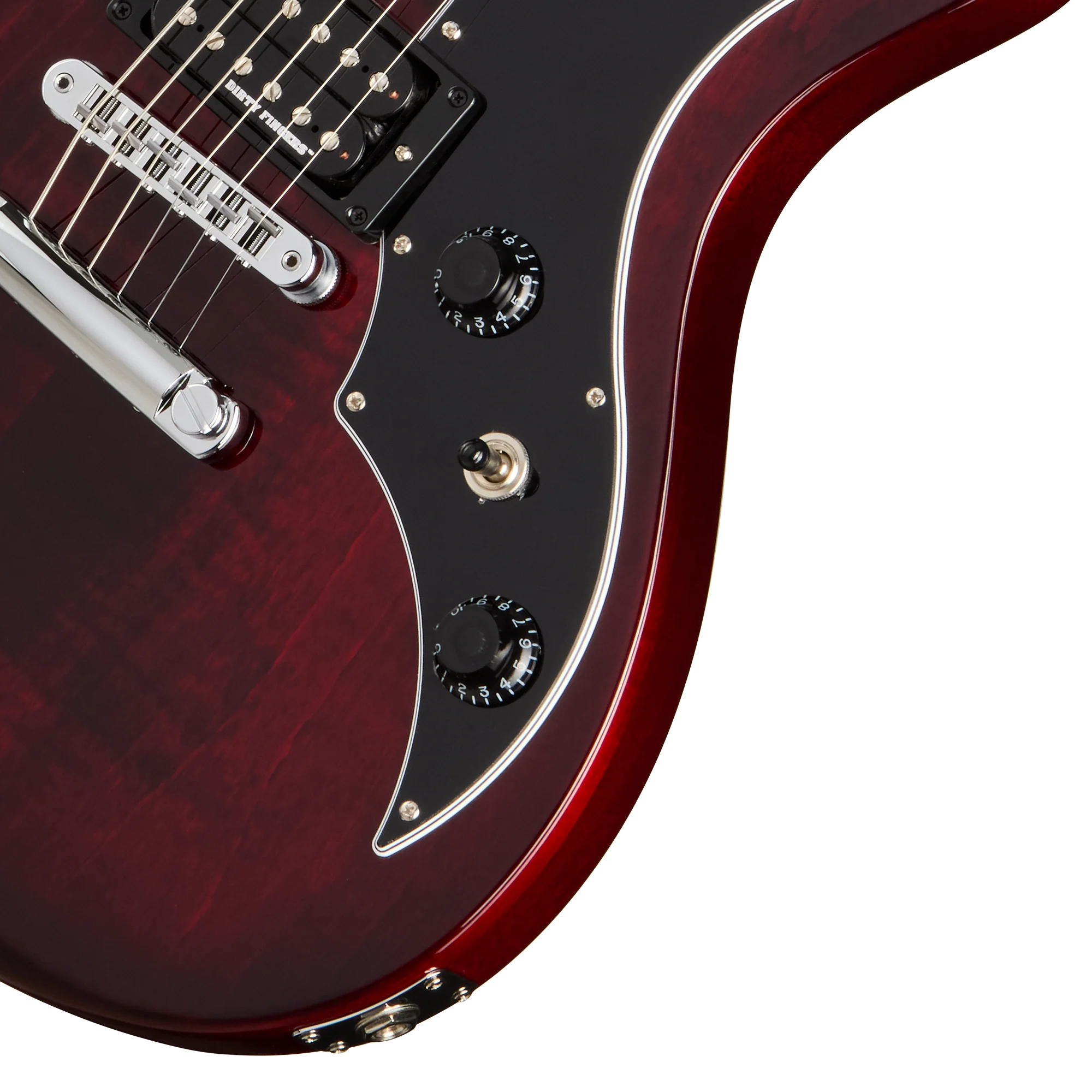 Gibson Victory Figured Top with Dirty Fingers, Wine Red Burst, Exclusive 8 Gibson Victory Figured Top with Dirty Fingers, Wine Red Burst, Exclusive
