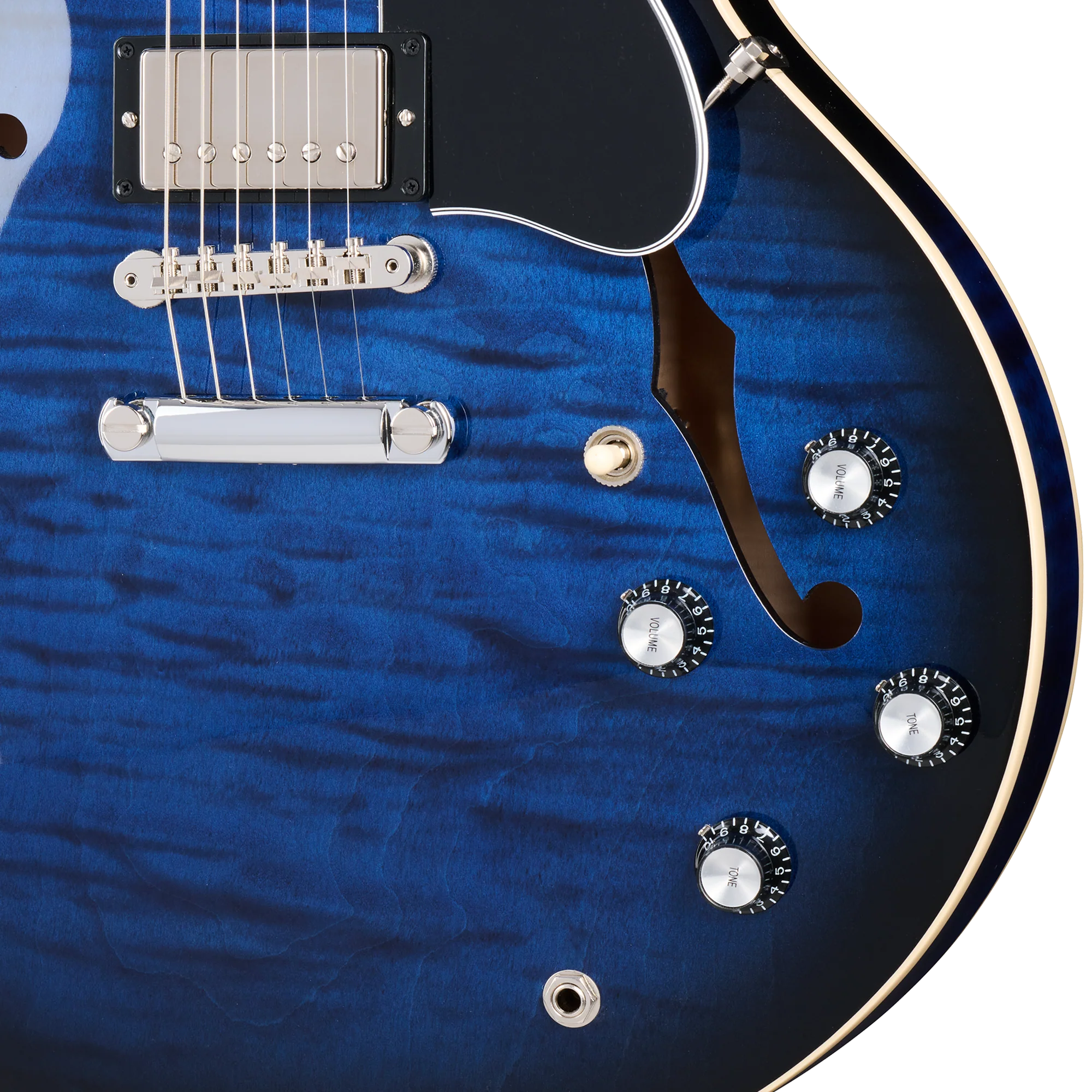 Gibson ES-335 Figured Custom Color, Deep Ocean Burst 7 Gibson ES-335 Figured Custom Color, Deep Ocean Burst