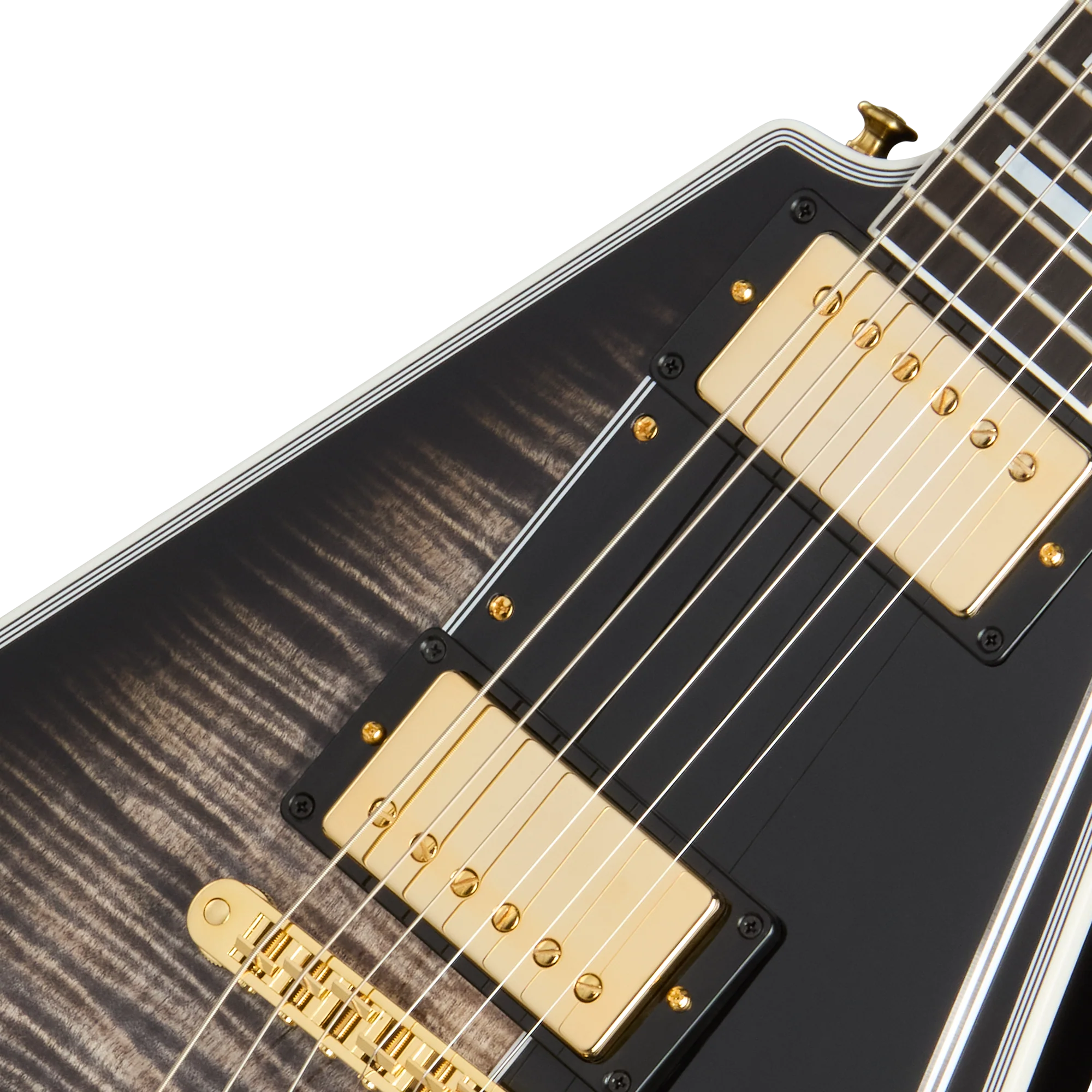 Gibson Custom Flying V Custom Figured Top, VOS, Cobra Burst 7 Gibson Custom Flying V Custom Figured Top, VOS, Cobra Burst
