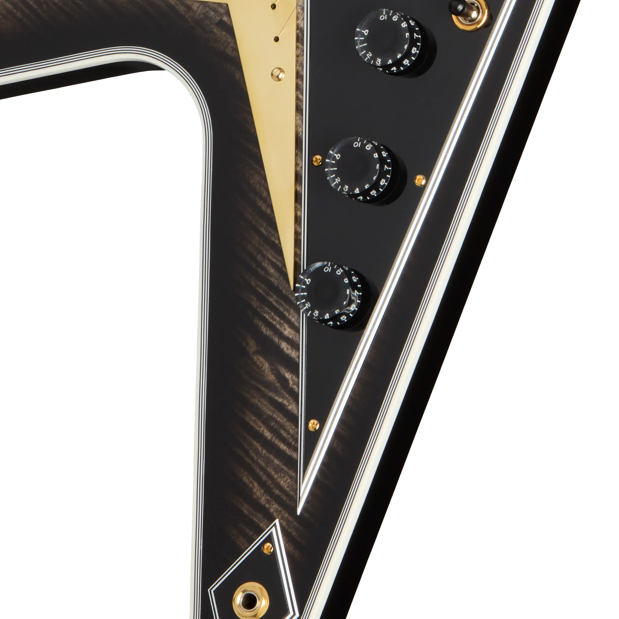 Gibson Custom Flying V Custom Figured Top, VOS, Cobra Burst 8 Gibson Custom Flying V Custom Figured Top, VOS, Cobra Burst