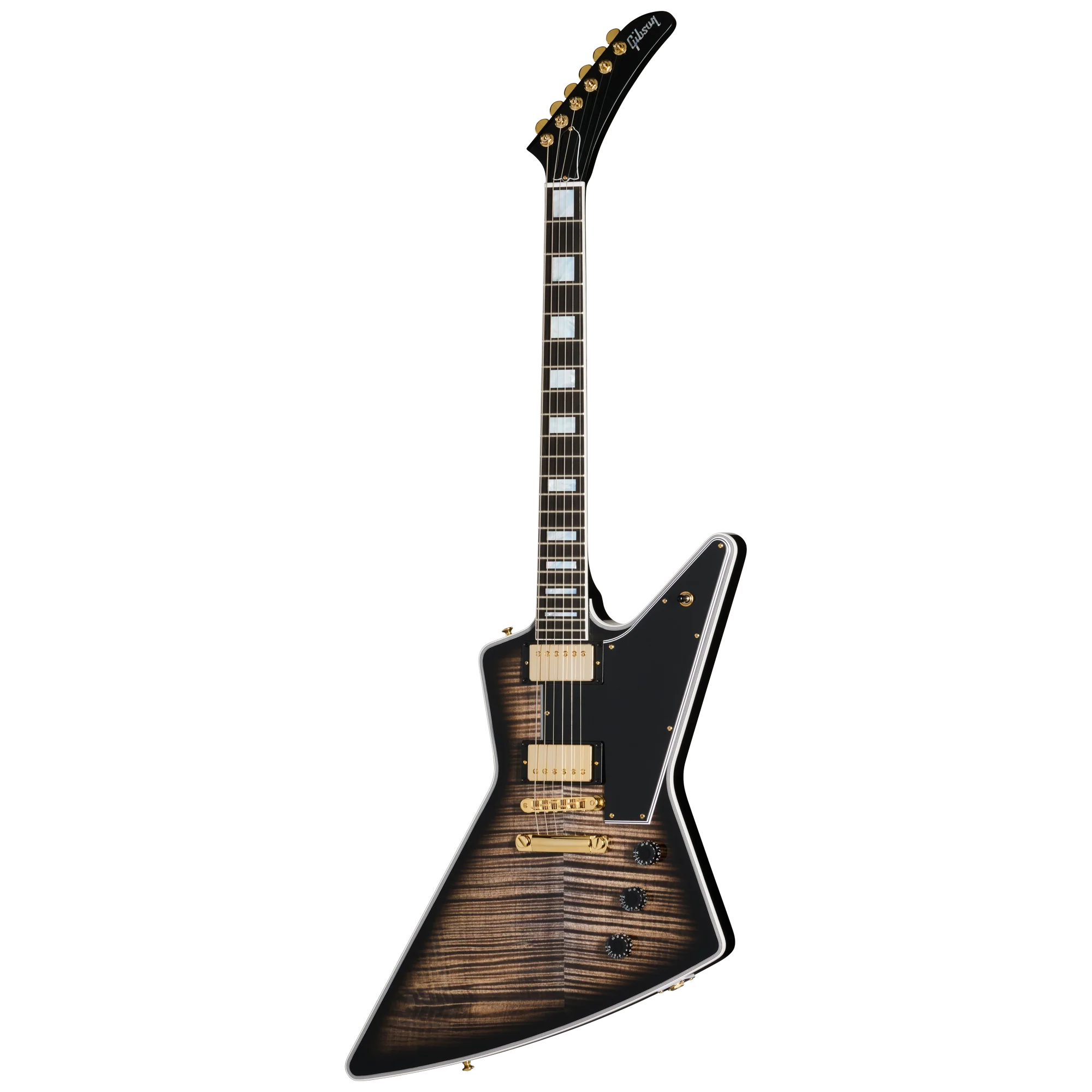 Gibson Custom Explorer Custom Figured Top, VOS, Cobra Burst 3 Gibson Custom Explorer Custom Figured Top, VOS, Cobra Burst