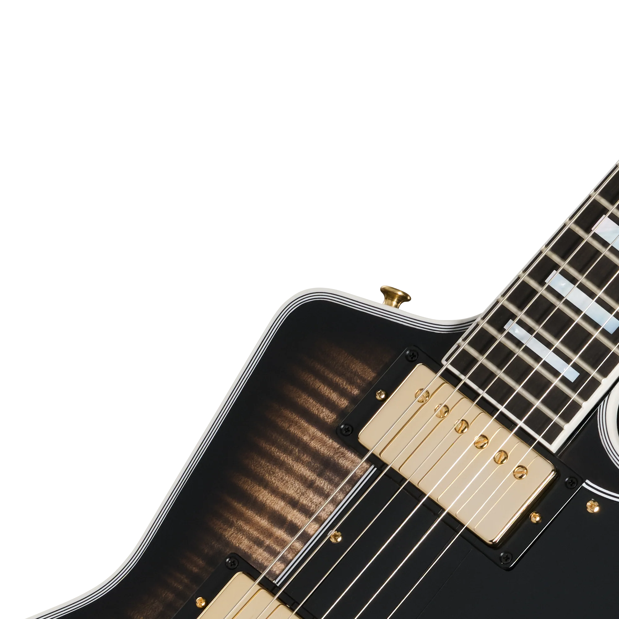 Gibson Custom Explorer Custom Figured Top, VOS, Cobra Burst 7 Gibson Custom Explorer Custom Figured Top, VOS, Cobra Burst