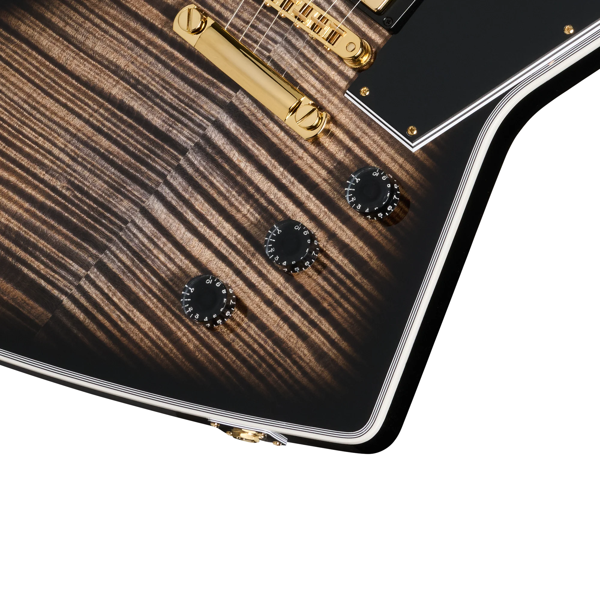 Gibson Custom Explorer Custom Figured Top, VOS, Cobra Burst 8 Gibson Custom Explorer Custom Figured Top, VOS, Cobra Burst