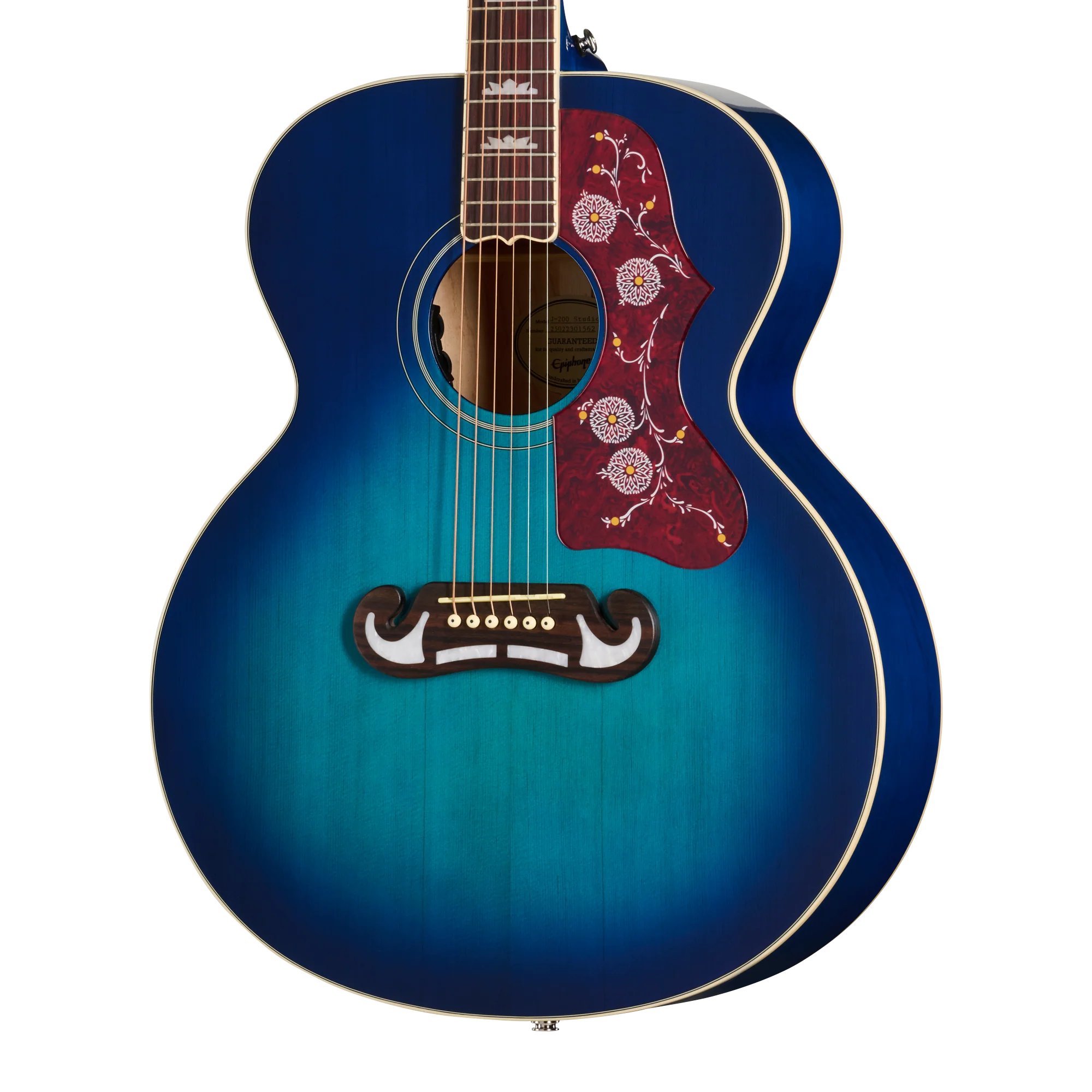 Epiphone J-200 Studio, Blueberry Burst, Exclusive