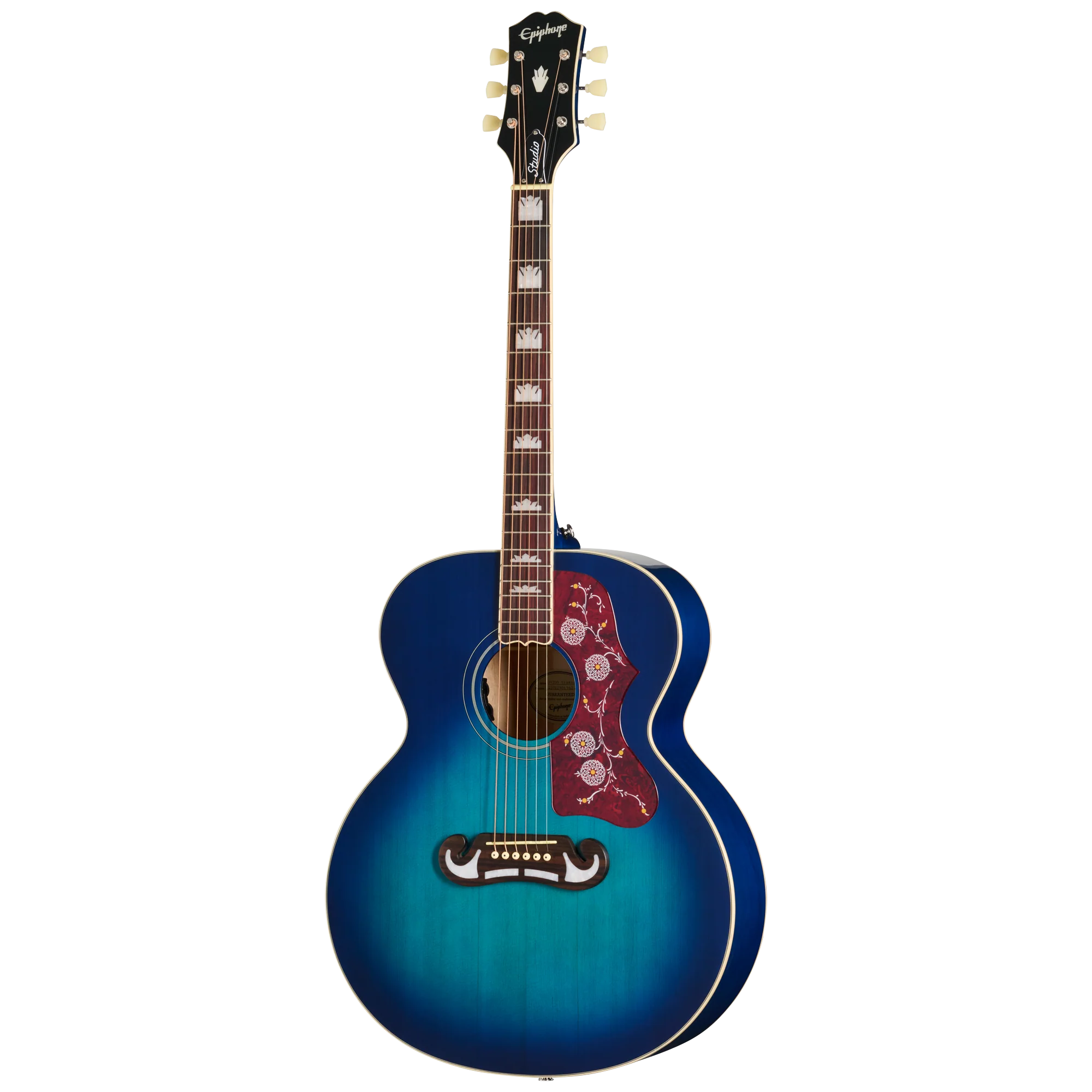 Epiphone J-200 Studio, Blueberry Burst, Exclusive 3 Epiphone J-200 Studio, Blueberry Burst, Exclusive