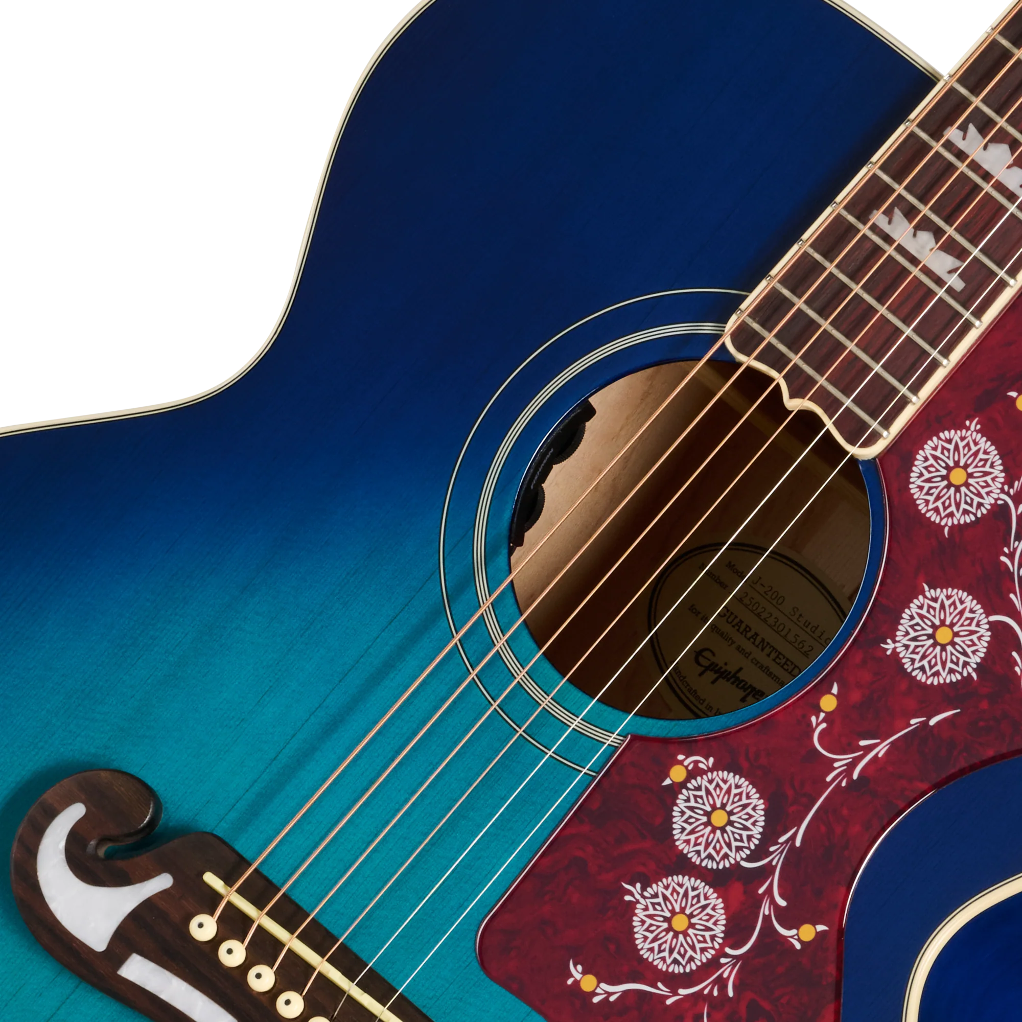 Epiphone J-200 Studio, Blueberry Burst, Exclusive 7 Epiphone J-200 Studio, Blueberry Burst, Exclusive