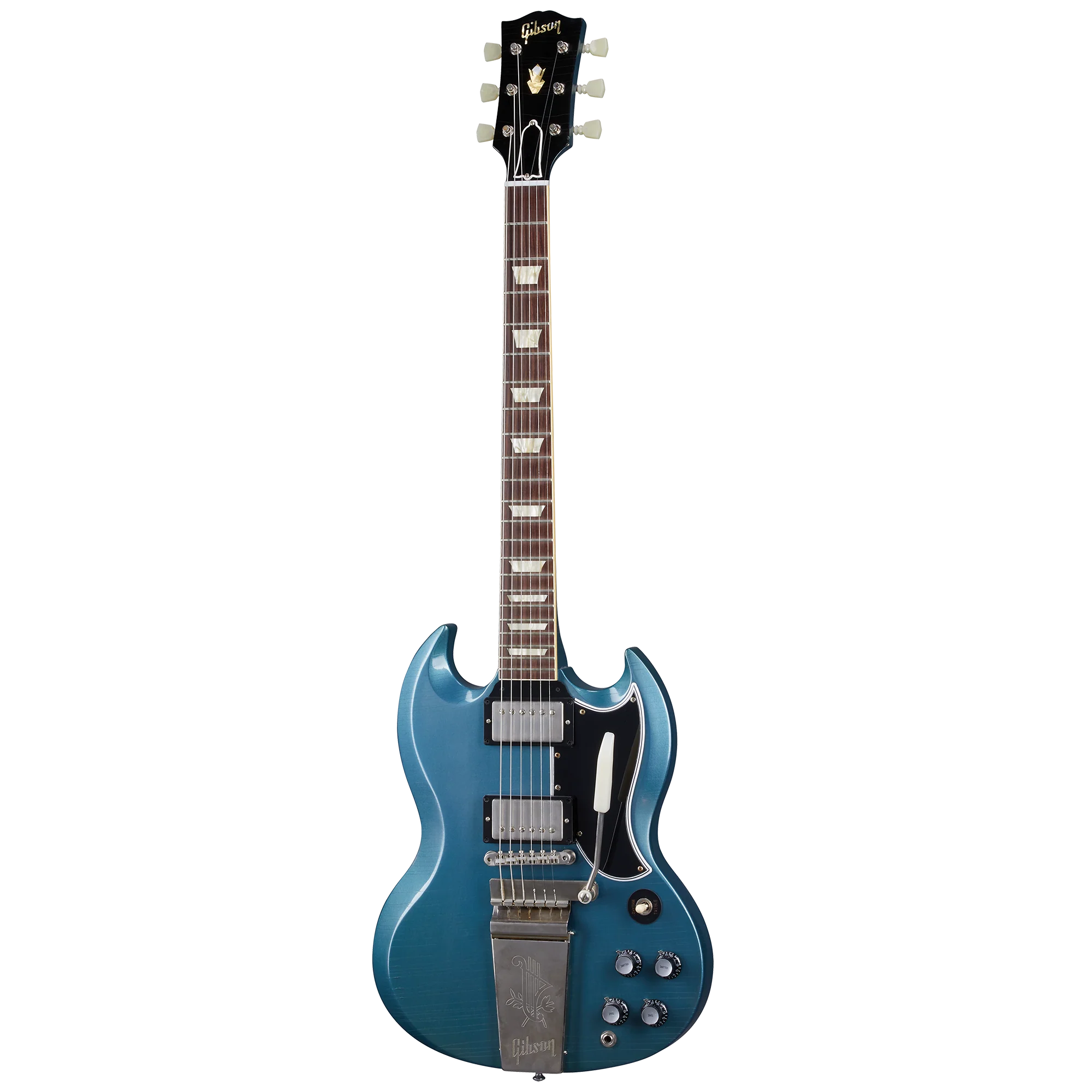 Gibson Custom 1964 SG Standard Reissue with Maestro, Ultra Light Aged, Pelham Blue 3 Gibson Custom 1964 SG Standard Reissue with Maestro, Ultra Light Aged, Pelham Blue