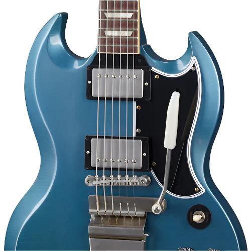 Gibson Custom 1964 SG Standard Reissue with Maestro, Ultra Light Aged, Pelham Blue 8 Gibson Custom 1964 SG Standard Reissue with Maestro, Ultra Light Aged, Pelham Blue