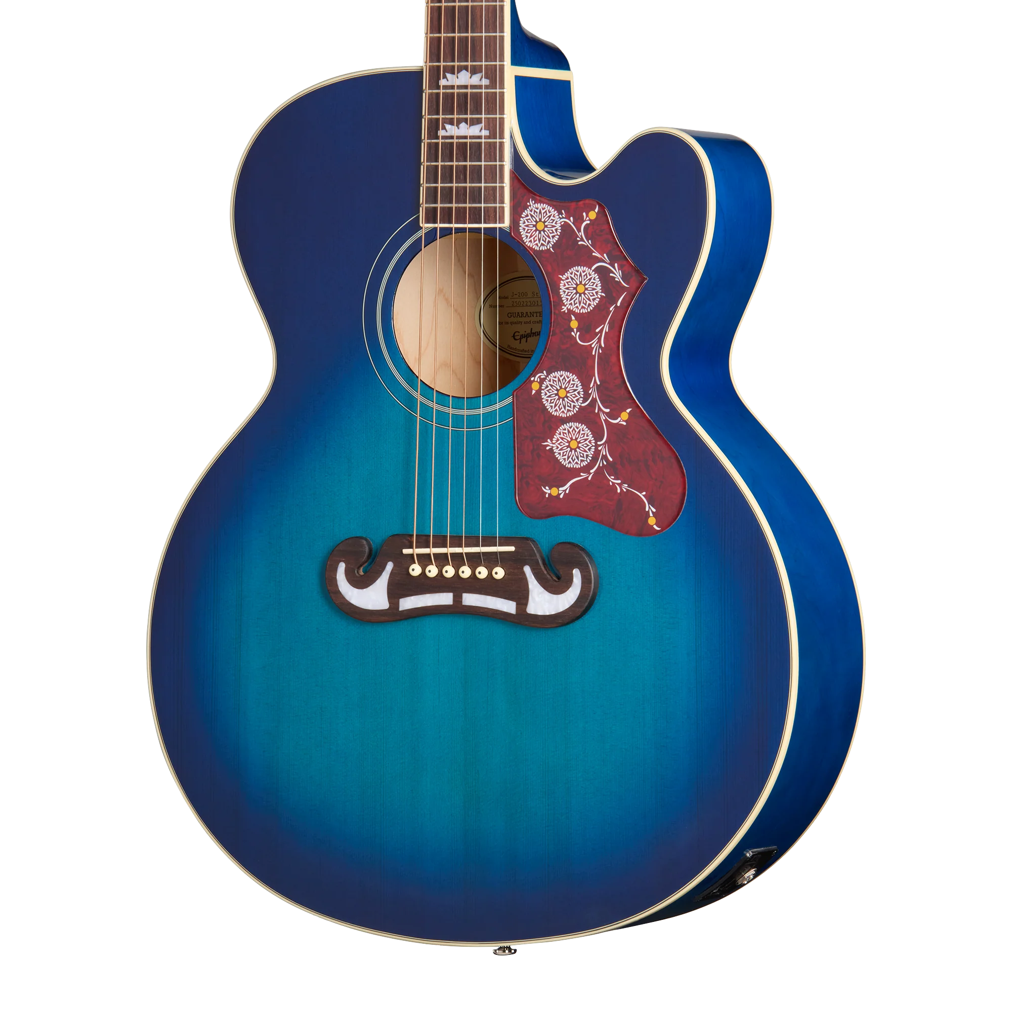 Epiphone J-200 Studio EC, Blueberry Burst, Exclusive