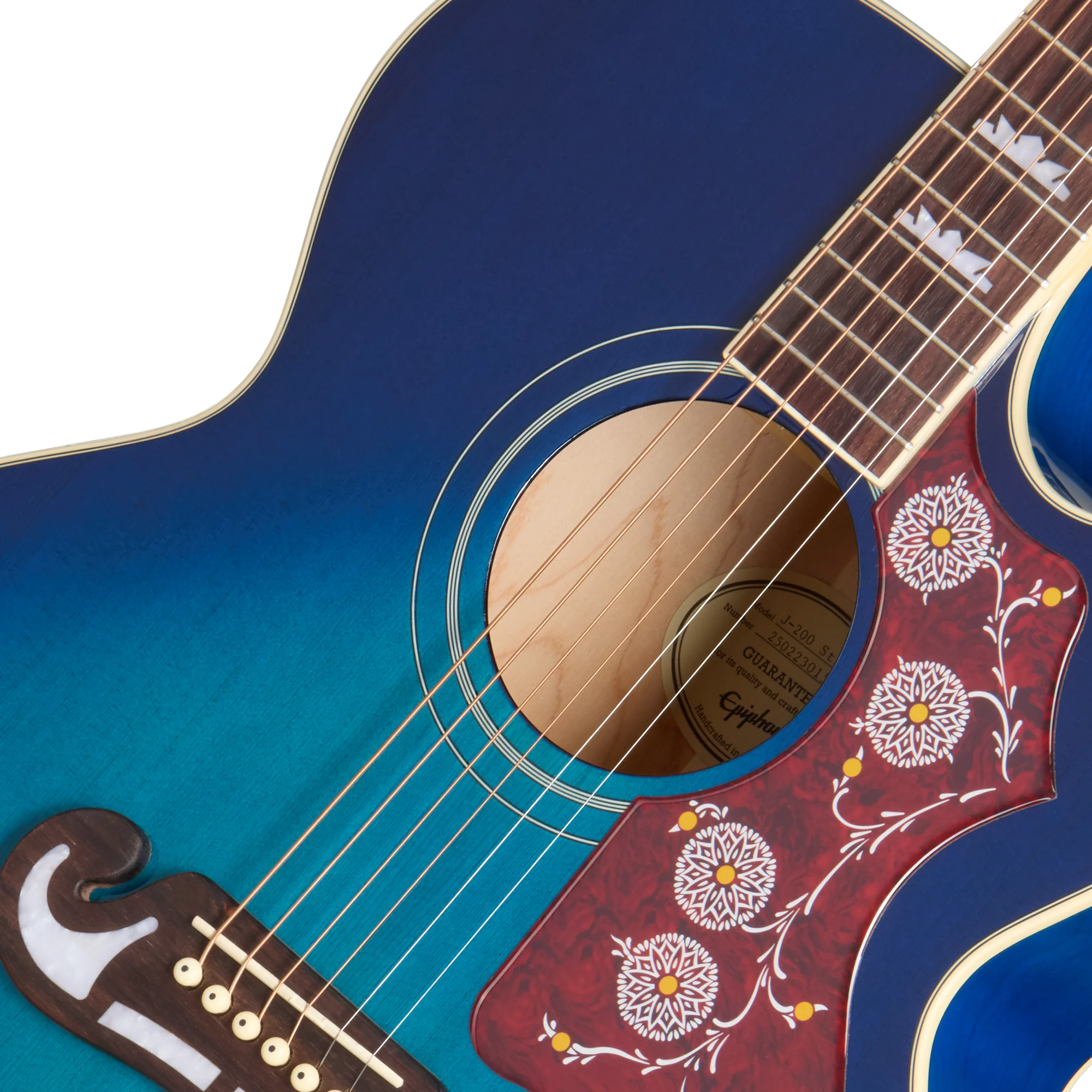 Epiphone J-200 Studio EC, Blueberry Burst, Exclusive 7 Epiphone J-200 Studio EC, Blueberry Burst, Exclusive