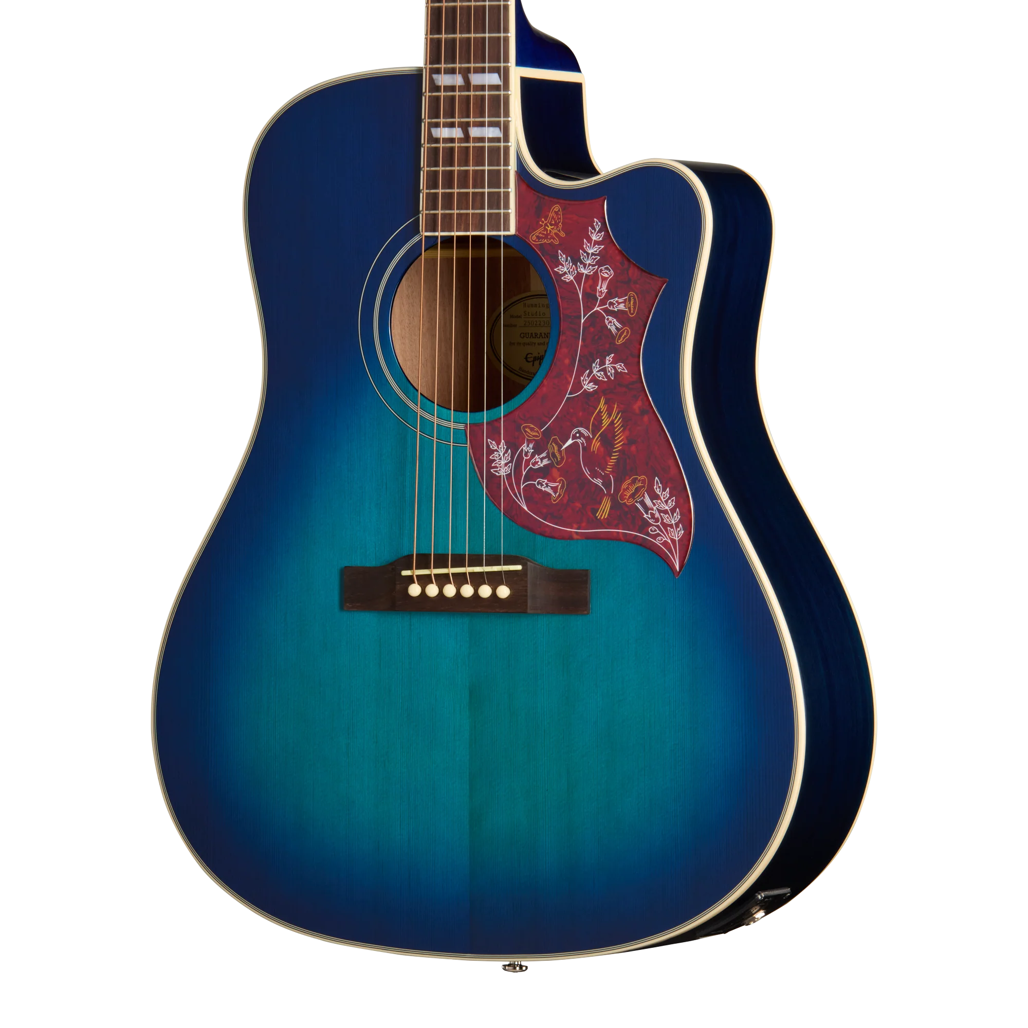 Epiphone Hummingbird Studio EC, Blueberry Burst, Exclusive