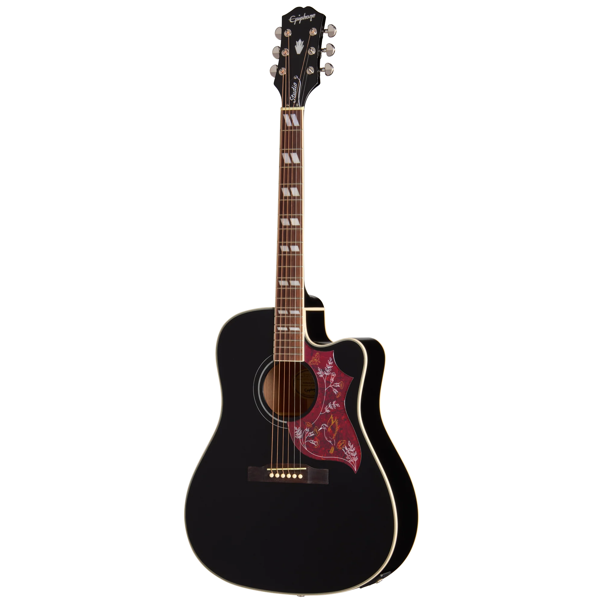 Epiphone Hummingbird Studio EC, Ebony, Exclusive 3 Epiphone Hummingbird Studio EC, Ebony, Exclusive