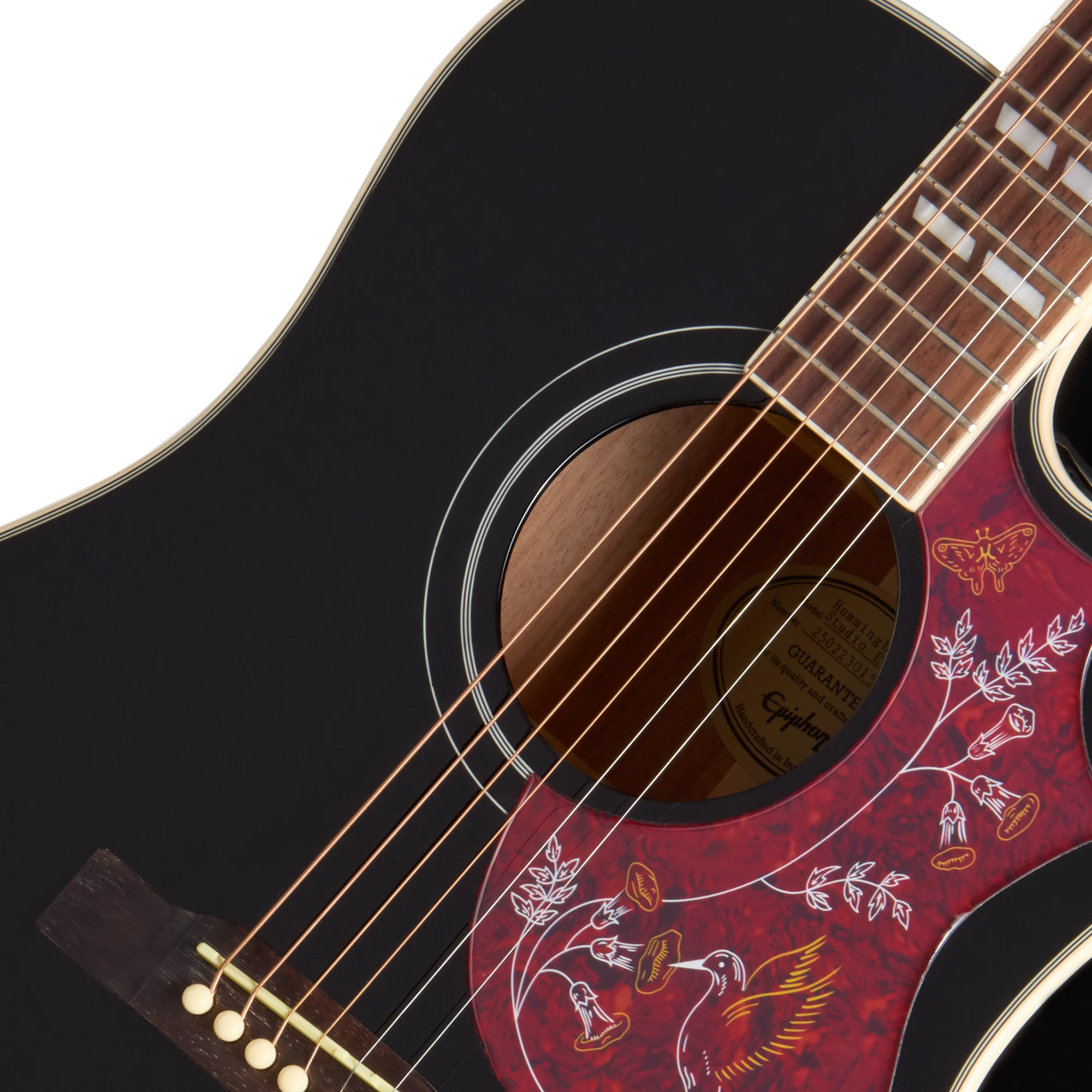 Epiphone Hummingbird Studio EC, Ebony, Exclusive 7 Epiphone Hummingbird Studio EC, Ebony, Exclusive