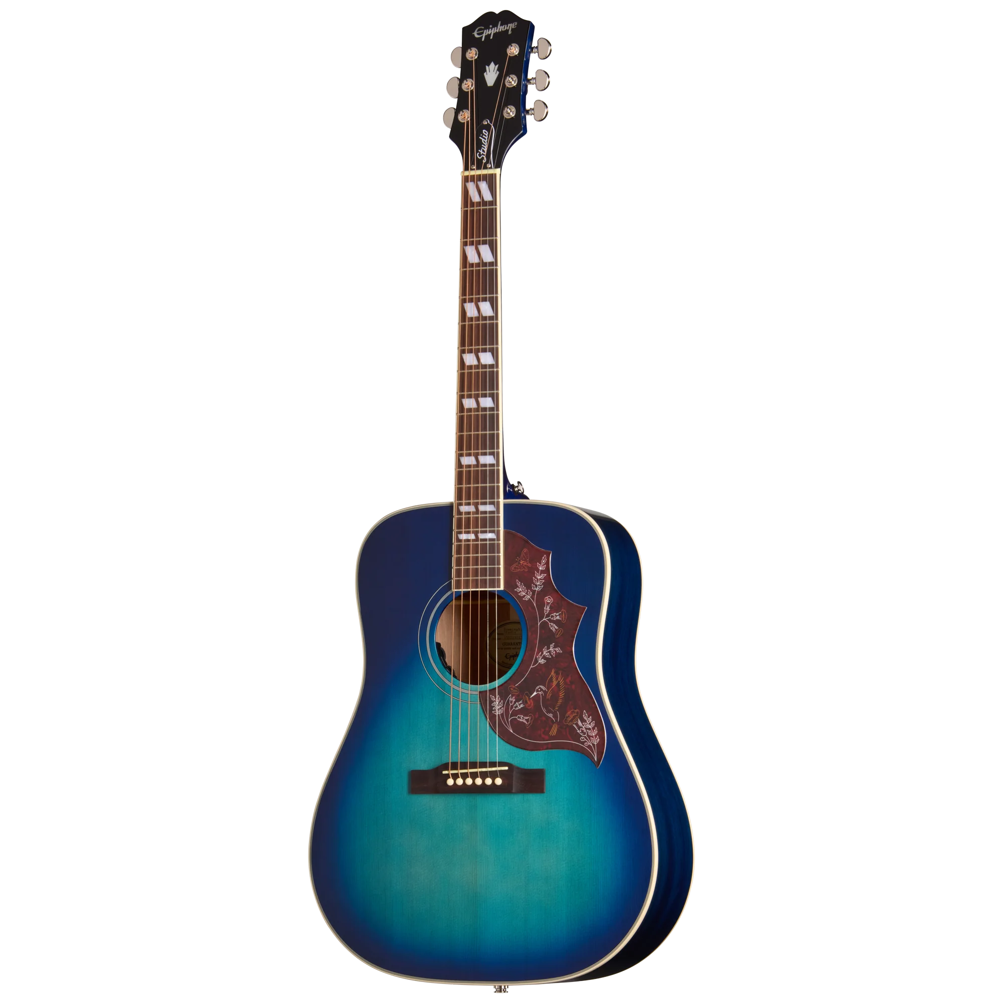 Epiphone Hummingbird Studio, Blueberry Burst, Exclusive 3 Epiphone Hummingbird Studio, Blueberry Burst, Exclusive