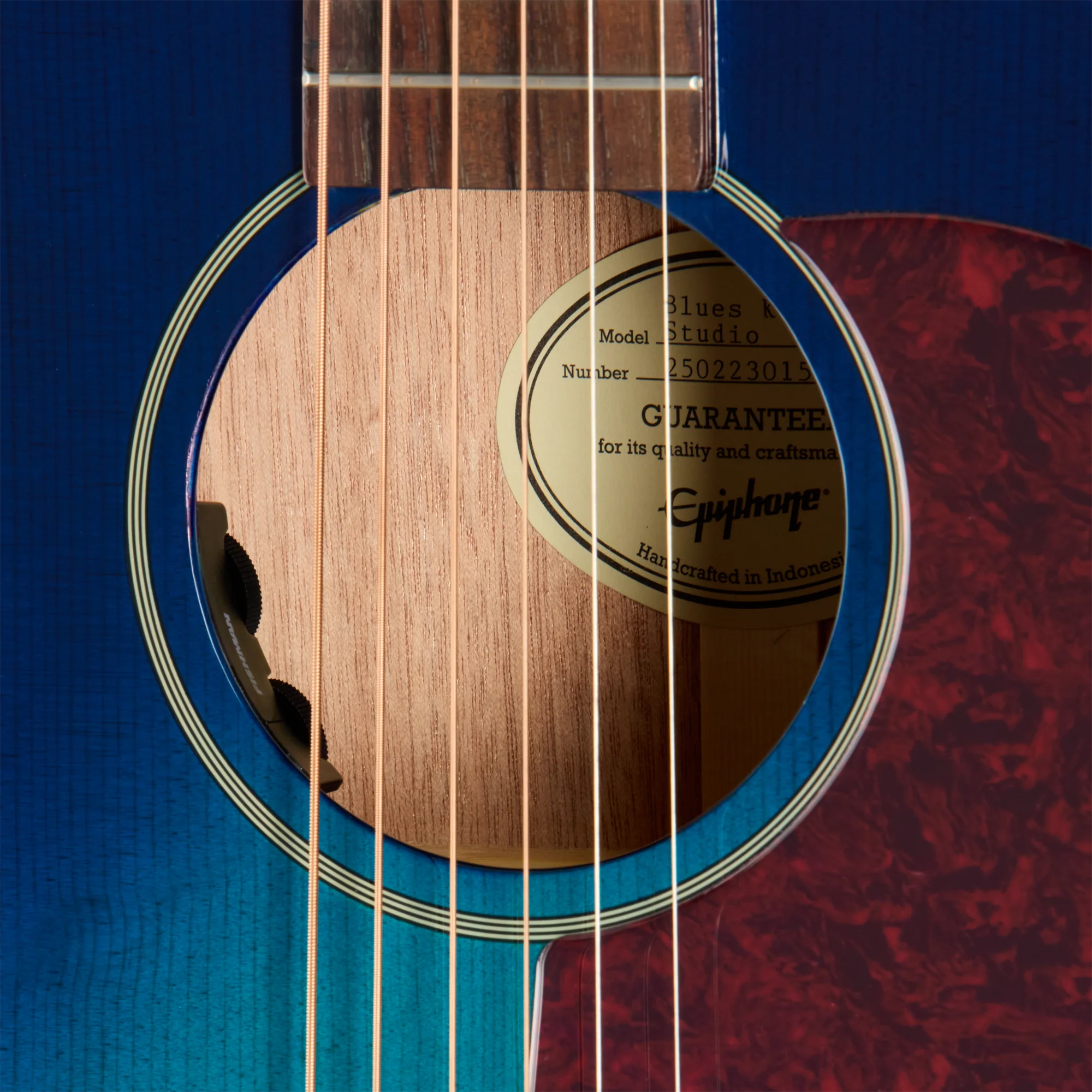 Epiphone Blues King Studio, Blueberry Burst, Exclusive 9 Epiphone Blues King Studio, Blueberry Burst, Exclusive