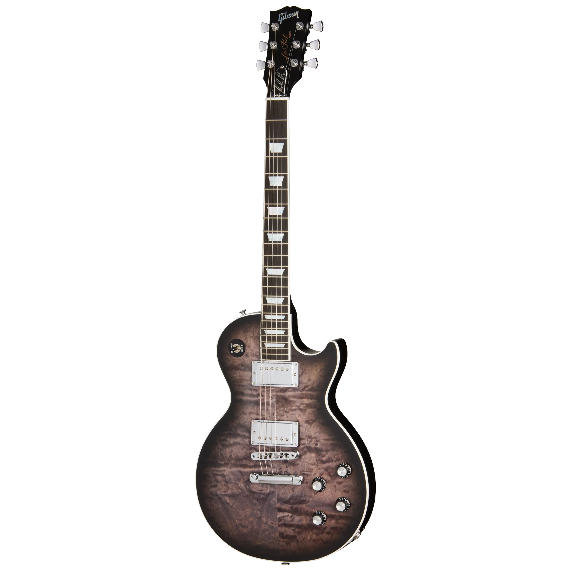 Gibson Mark Morton Les Paul Modern Quilt, Translucent Ebony Burst Satin 3 Gibson Mark Morton Les Paul Modern Quilt, Translucent Ebony Burst Satin