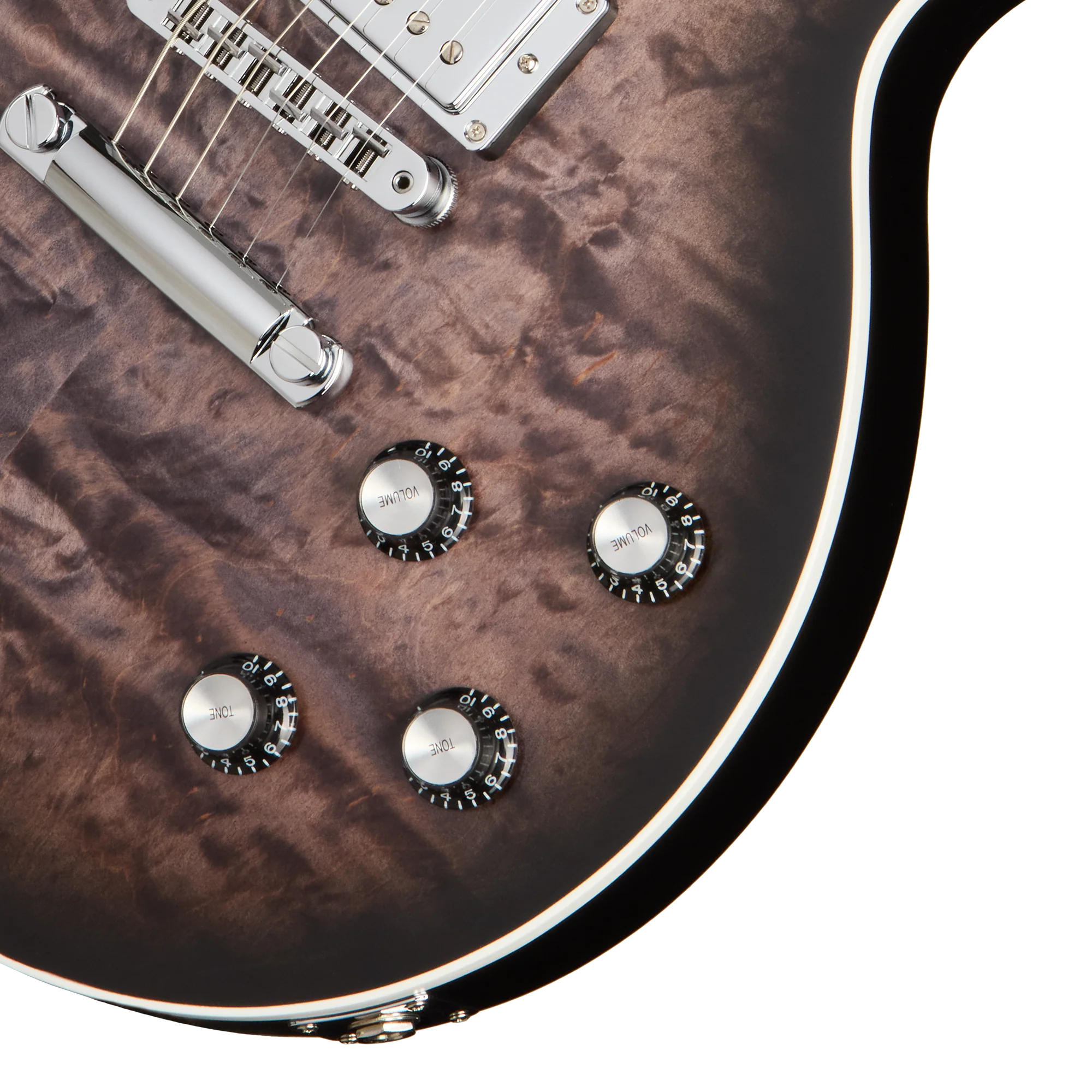 Gibson Mark Morton Les Paul Modern Quilt, Translucent Ebony Burst Satin 8 Gibson Mark Morton Les Paul Modern Quilt, Translucent Ebony Burst Satin