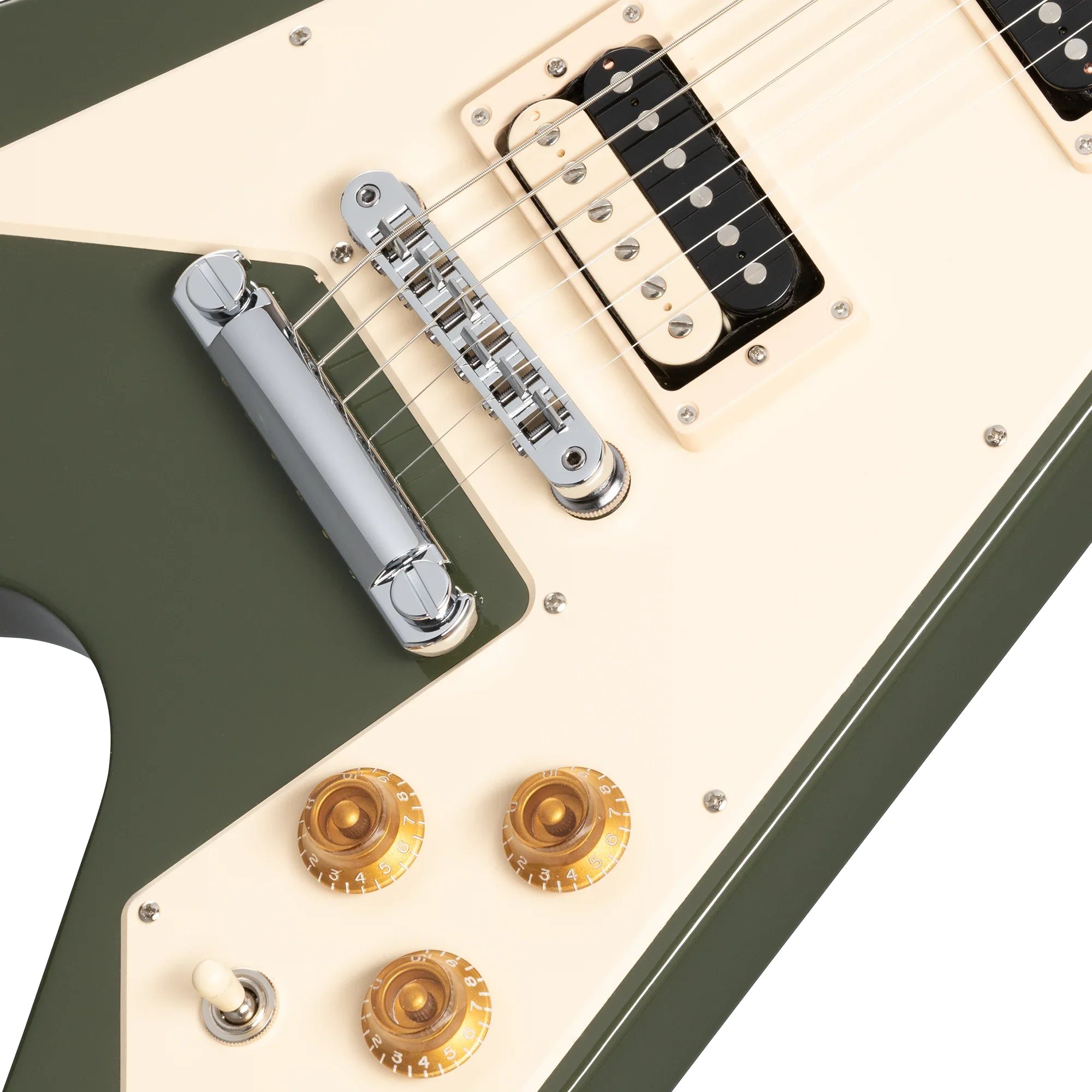 Gibson Flying V 70s, Olive Drab 8 Gibson Flying V 70s, Olive Drab
