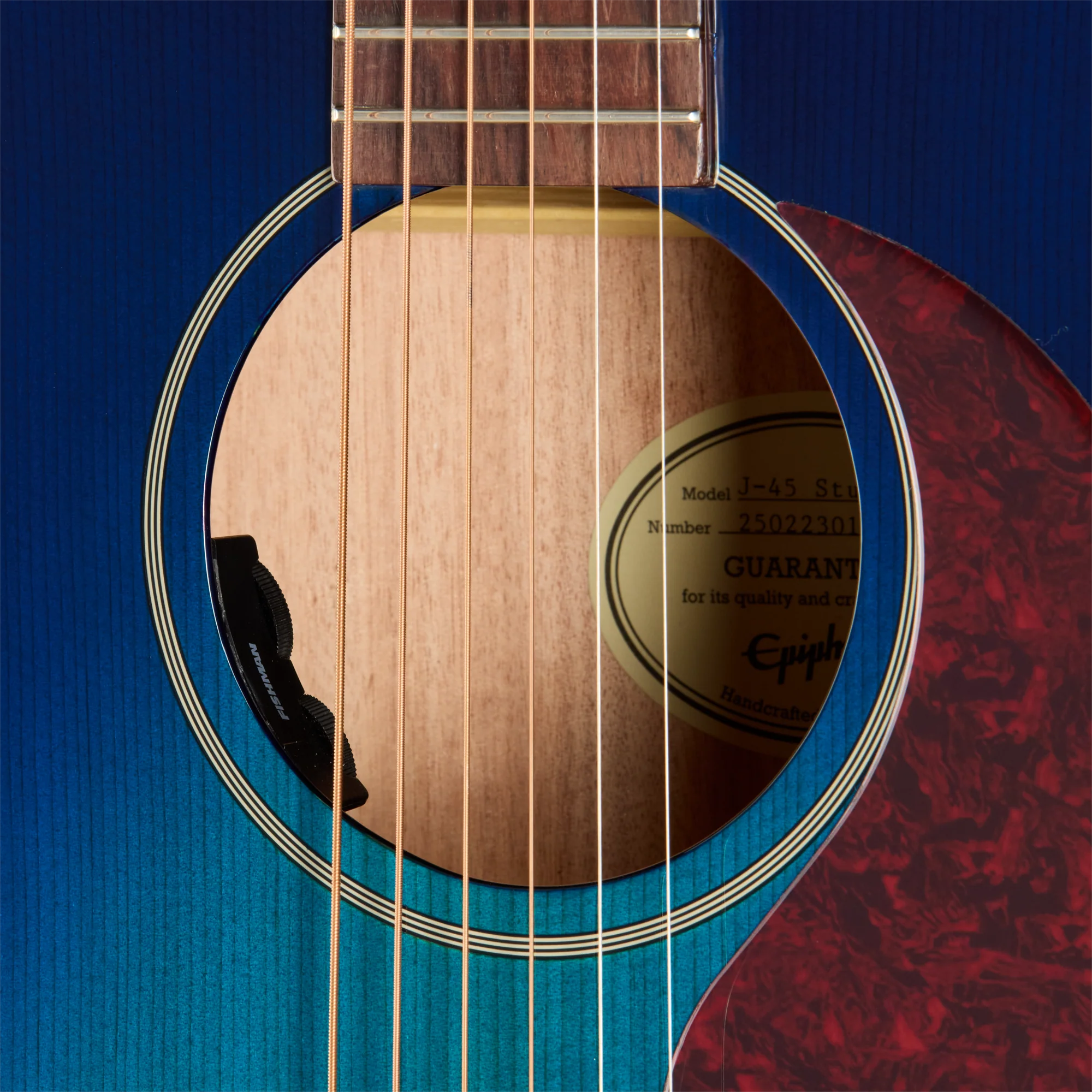 Epiphone J-45 Studio, Blueberry Burst, Exclusive 9 Epiphone J-45 Studio, Blueberry Burst, Exclusive