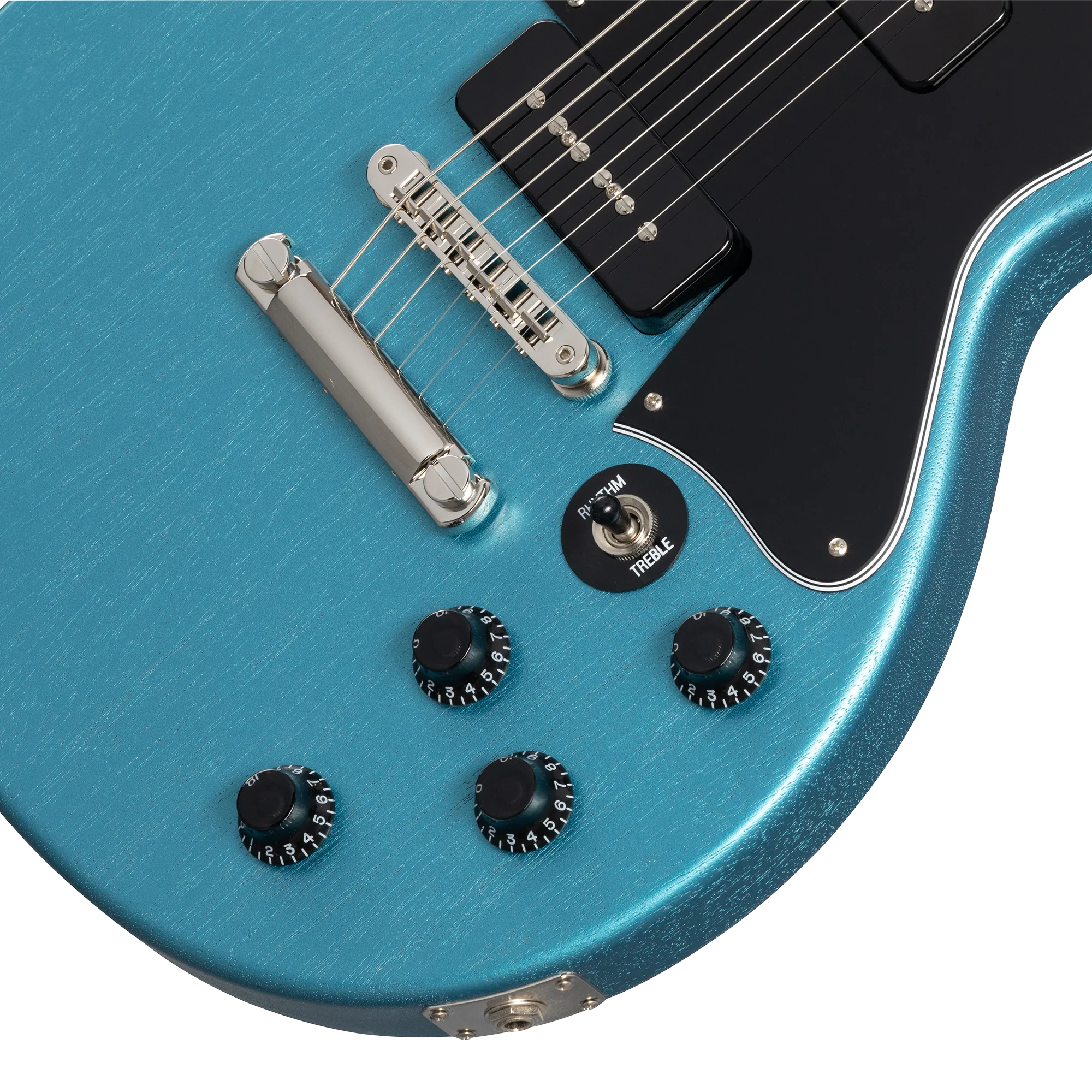 Gibson Rick Beato Les Paul Special Double Cut, TV Blue Mist 4 Gibson Rick Beato Les Paul Special Double Cut, TV Blue Mist