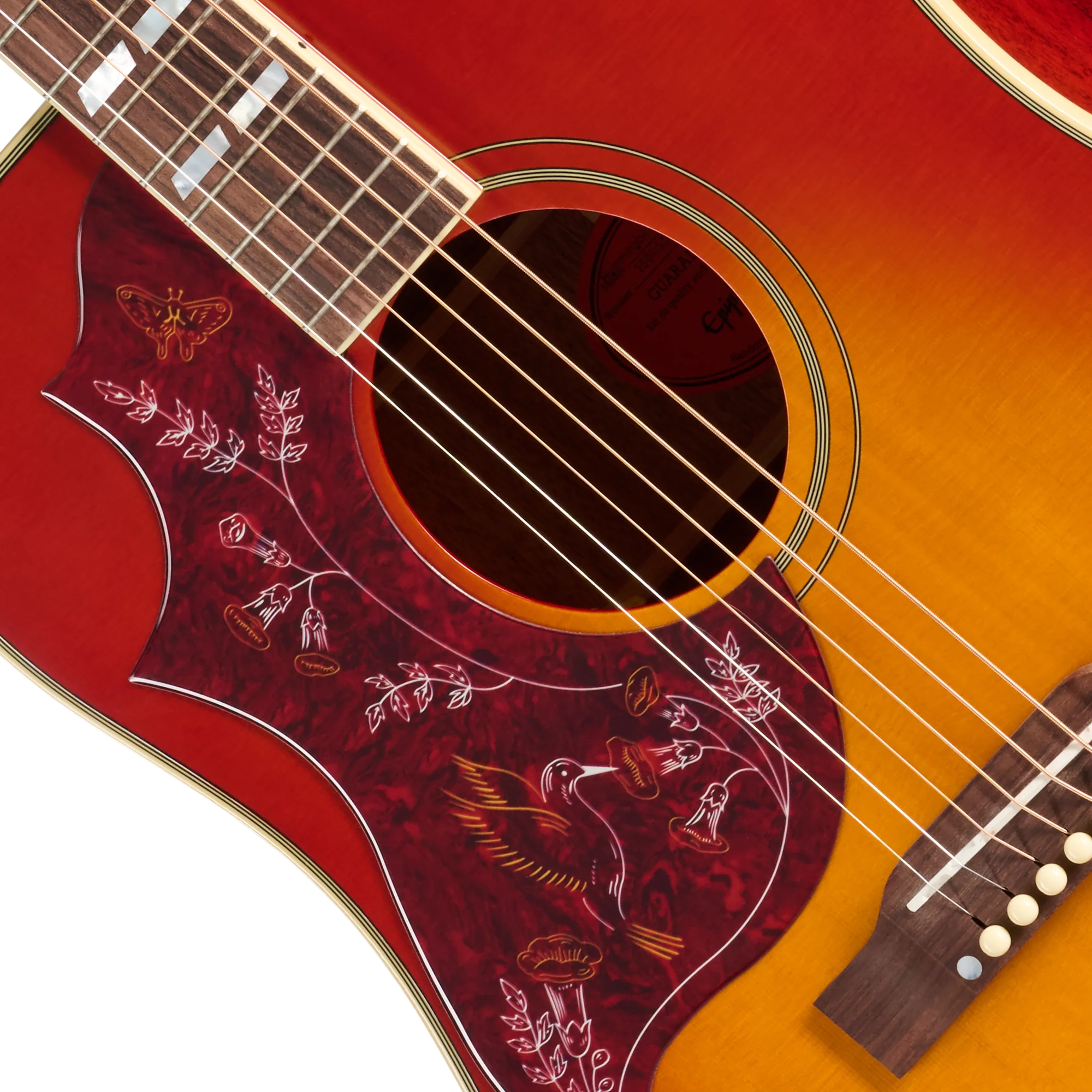 Epiphone Hummingbird Standard, Left-Handed, Cherry Sunburst 7 Epiphone Hummingbird Standard, Left-Handed, Cherry Sunburst