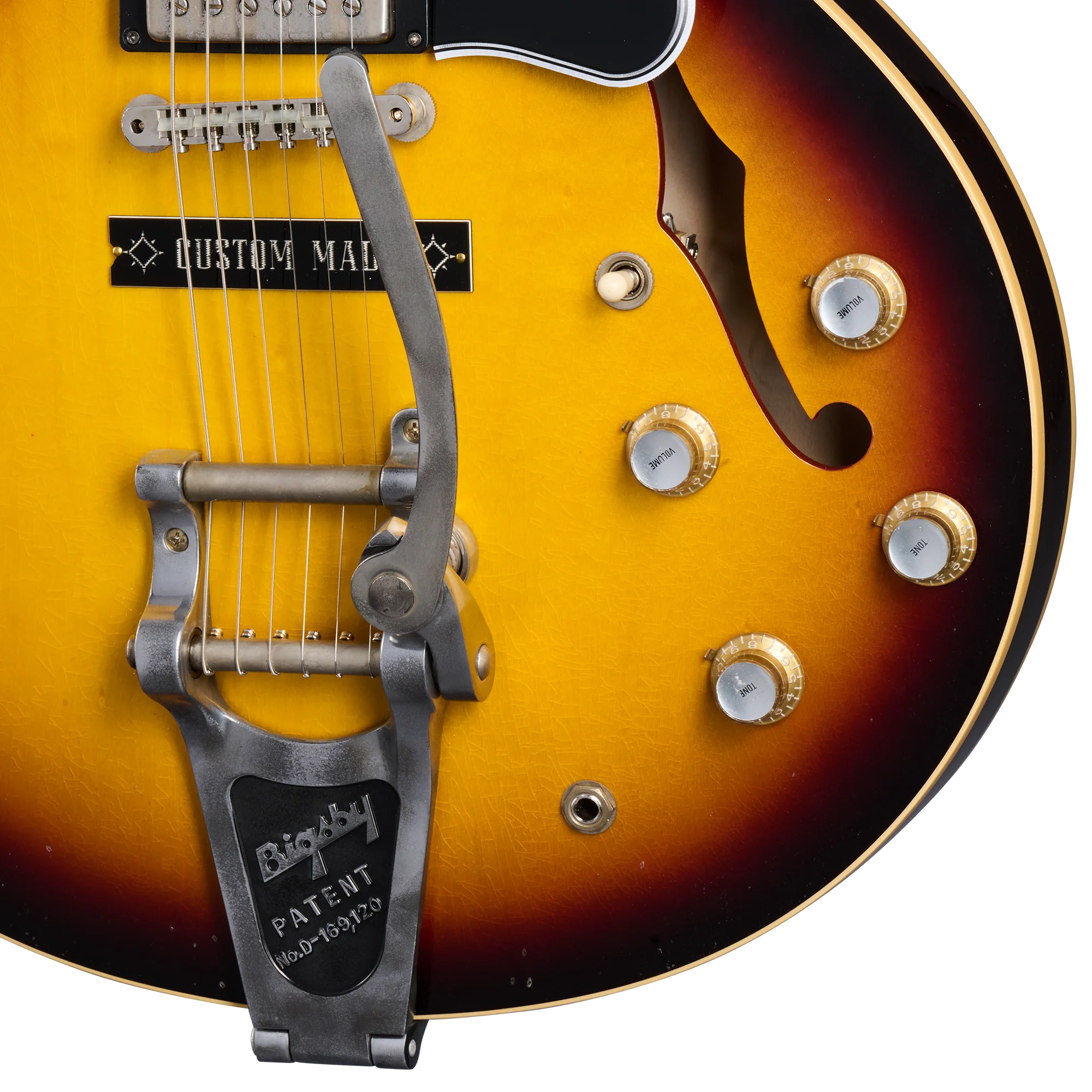 Gibson Custom Slash 1963 ES-335 Collector’s Edition, Vintage Sunburst 6 Gibson Custom Slash 1963 ES-335 Collector’s Edition, Vintage Sunburst