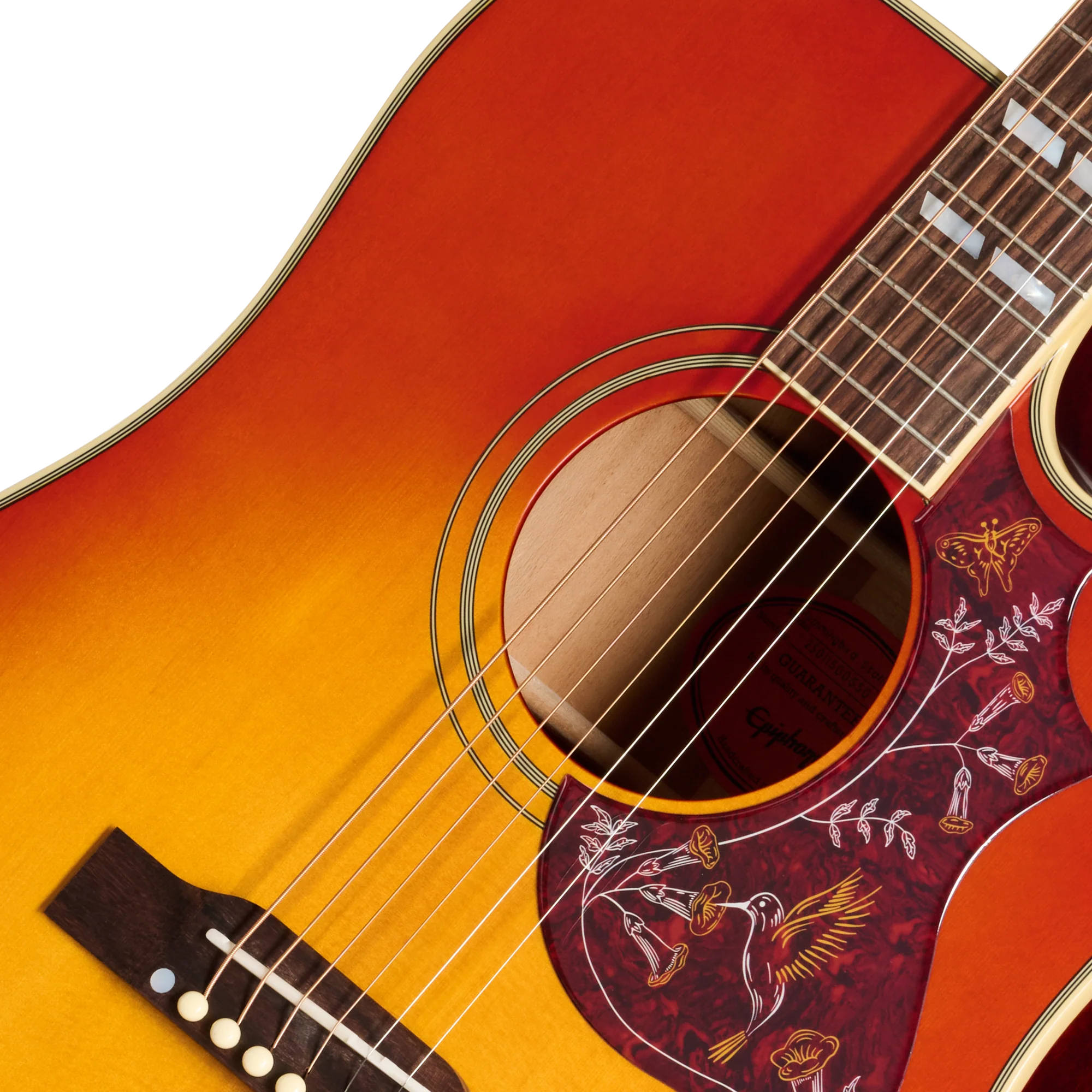 Epiphone Hummingbird Standard EC, Cherry Sunburst 7 Epiphone Hummingbird Standard EC, Cherry Sunburst