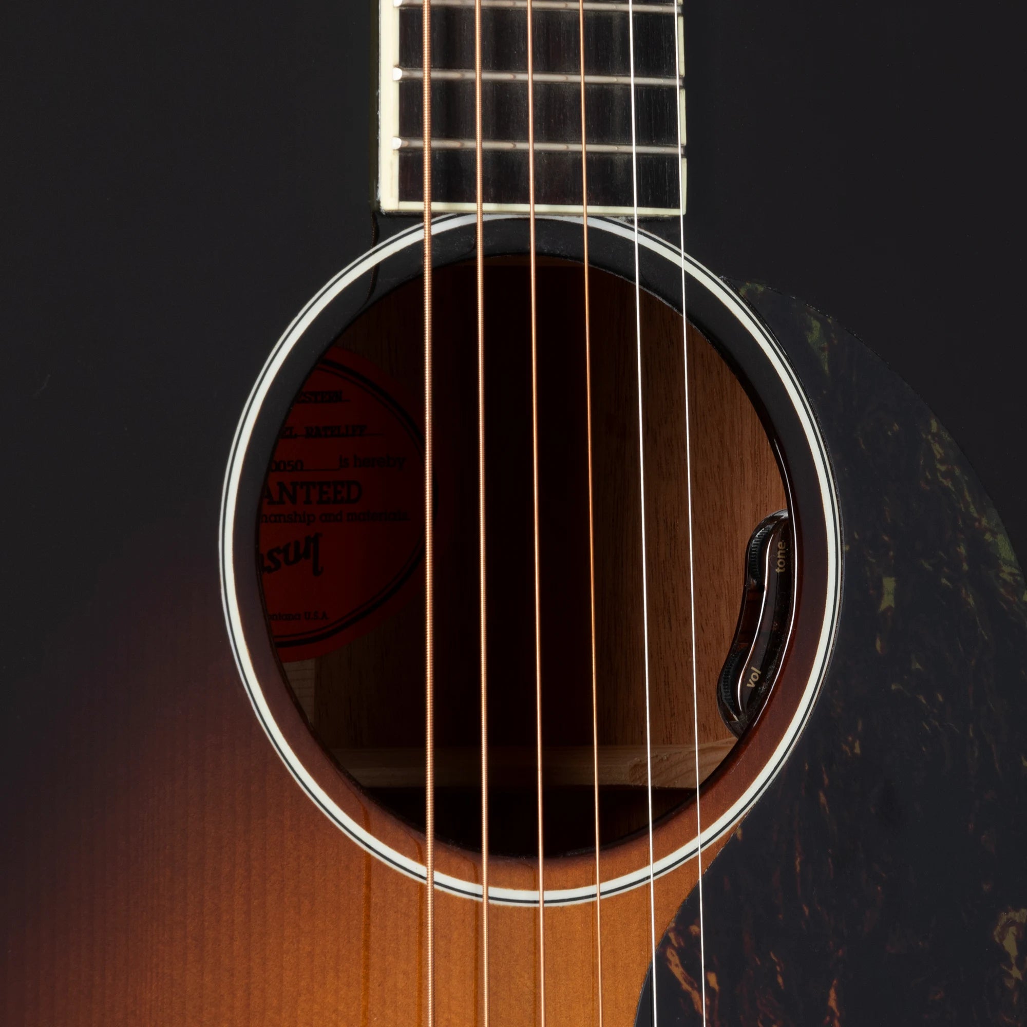 Gibson Custom Nathaniel Rateliff LG-2 Western, Vintage Sunburst 7 Gibson Custom Nathaniel Rateliff LG-2 Western, Vintage Sunburst