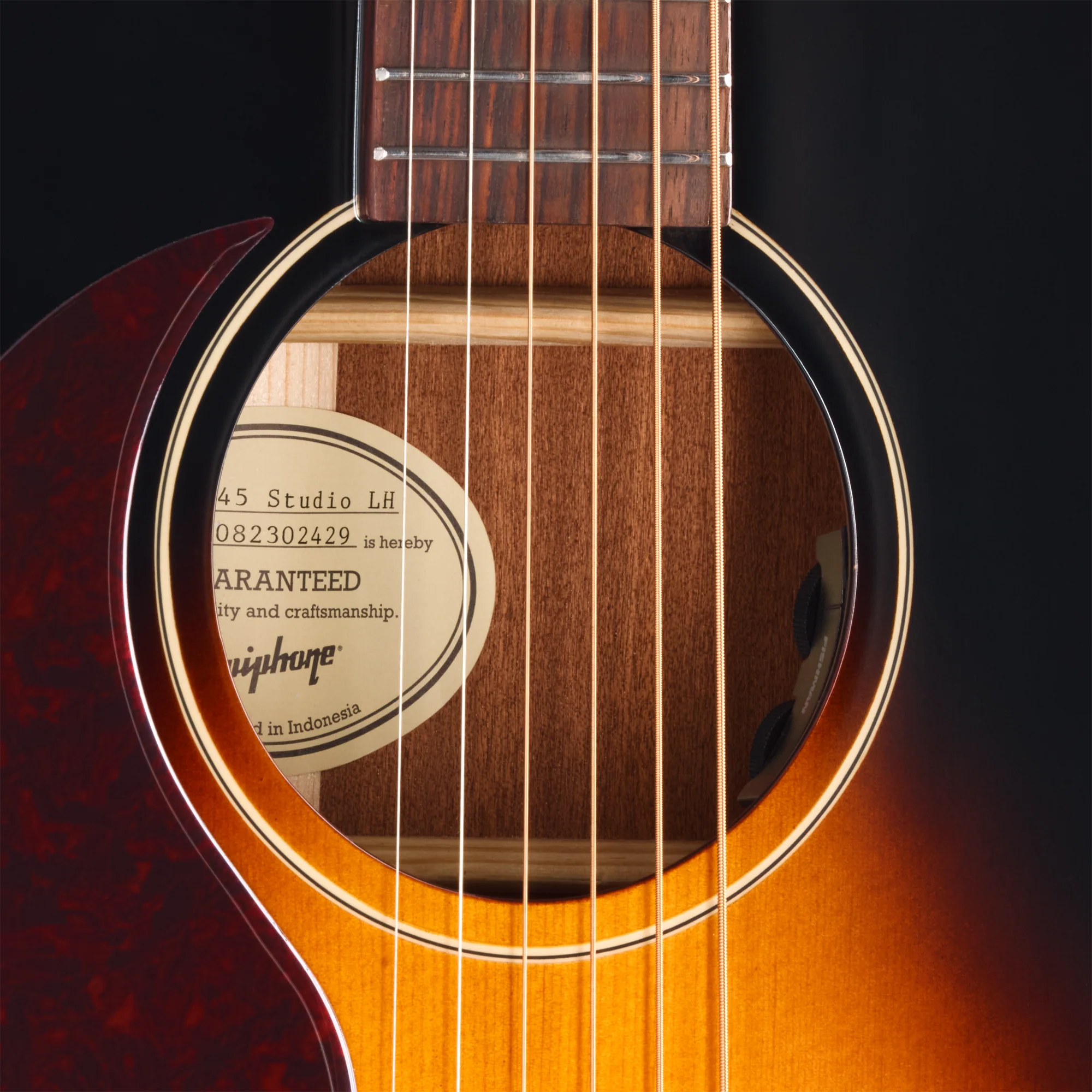 Epiphone J-45 Standard, Left-Handed, Vintage Sunburst 9 Epiphone J-45 Standard, Left-Handed, Vintage Sunburst