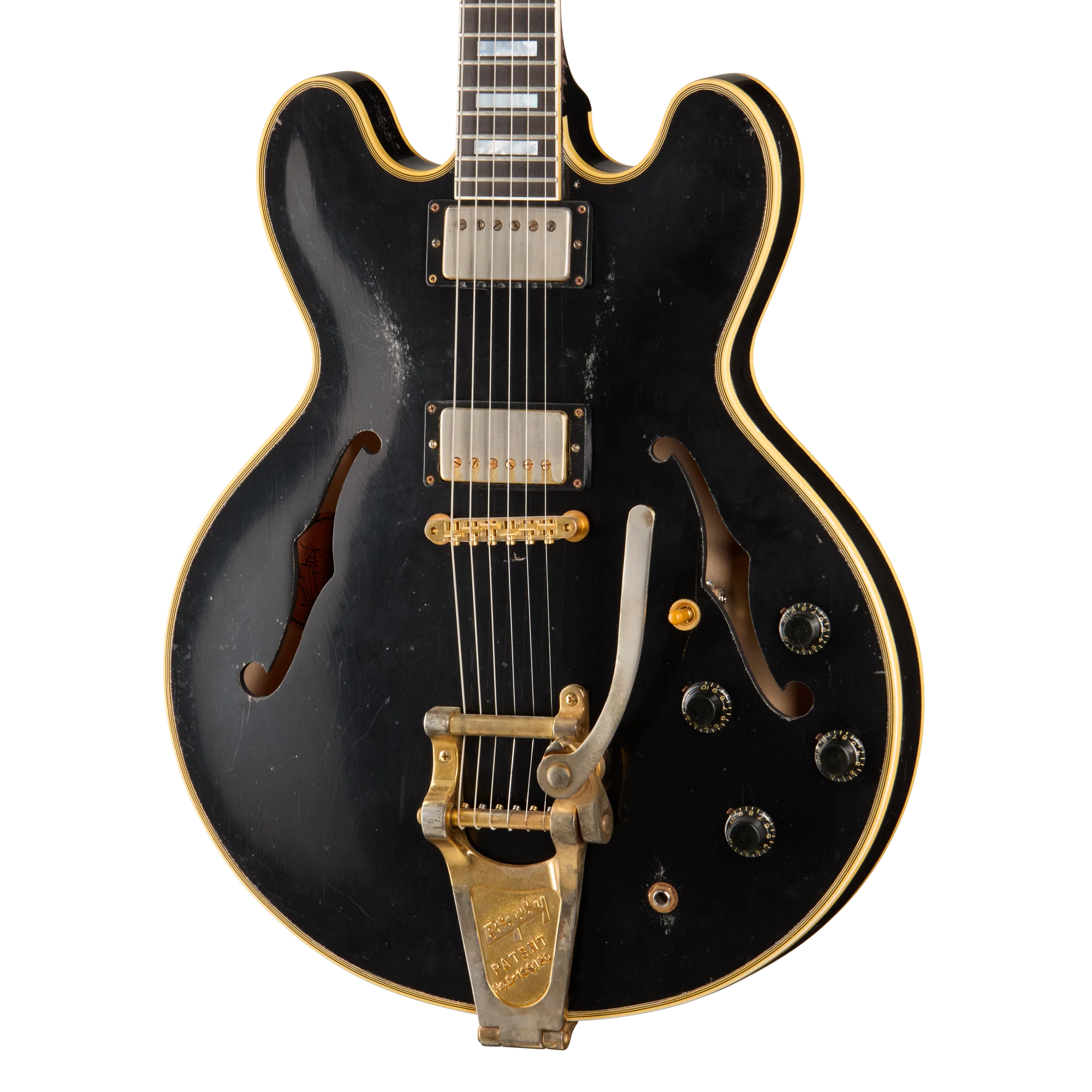 Gibson Custom Keith Richards 1960 ES-355 Collector’s Edition, Signed Guitar and Label, Ebony, Exclusive