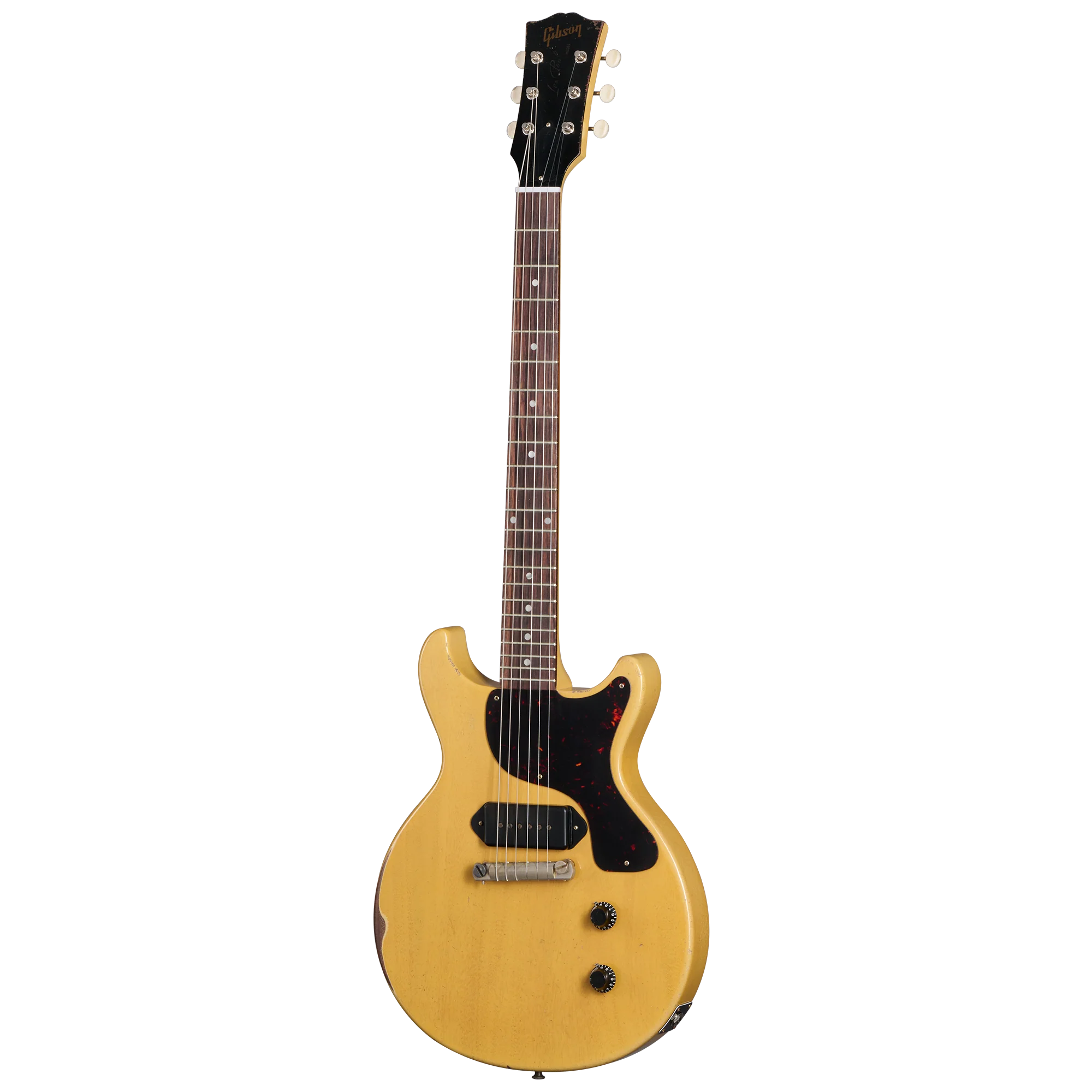Gibson Custom 1958 Les Paul Junior Double Cut, Heavy Aged, TV Yellow 3 Gibson Custom 1958 Les Paul Junior Double Cut, Heavy Aged, TV Yellow