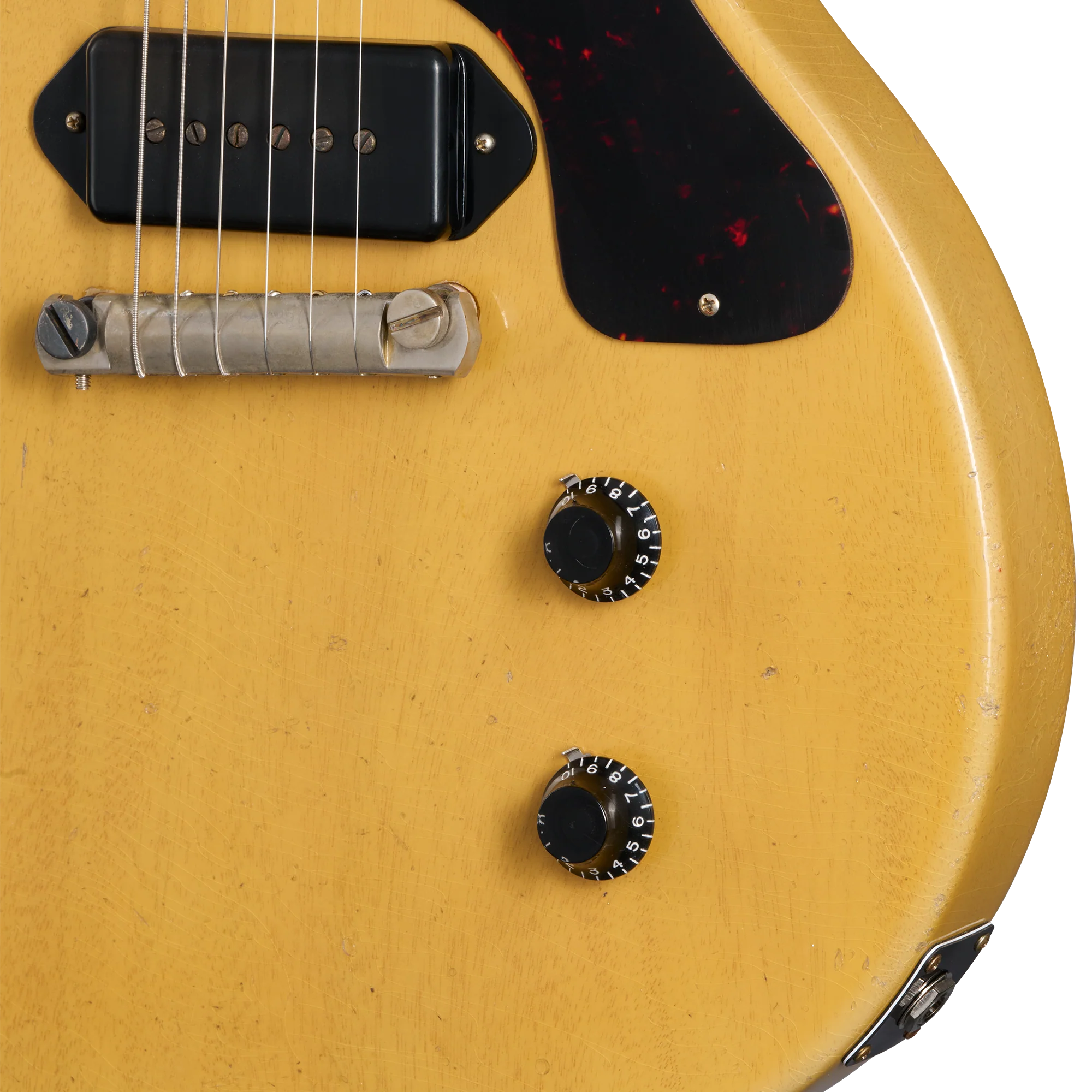 Gibson Custom 1958 Les Paul Junior Double Cut, Heavy Aged, TV Yellow 8 Gibson Custom 1958 Les Paul Junior Double Cut, Heavy Aged, TV Yellow