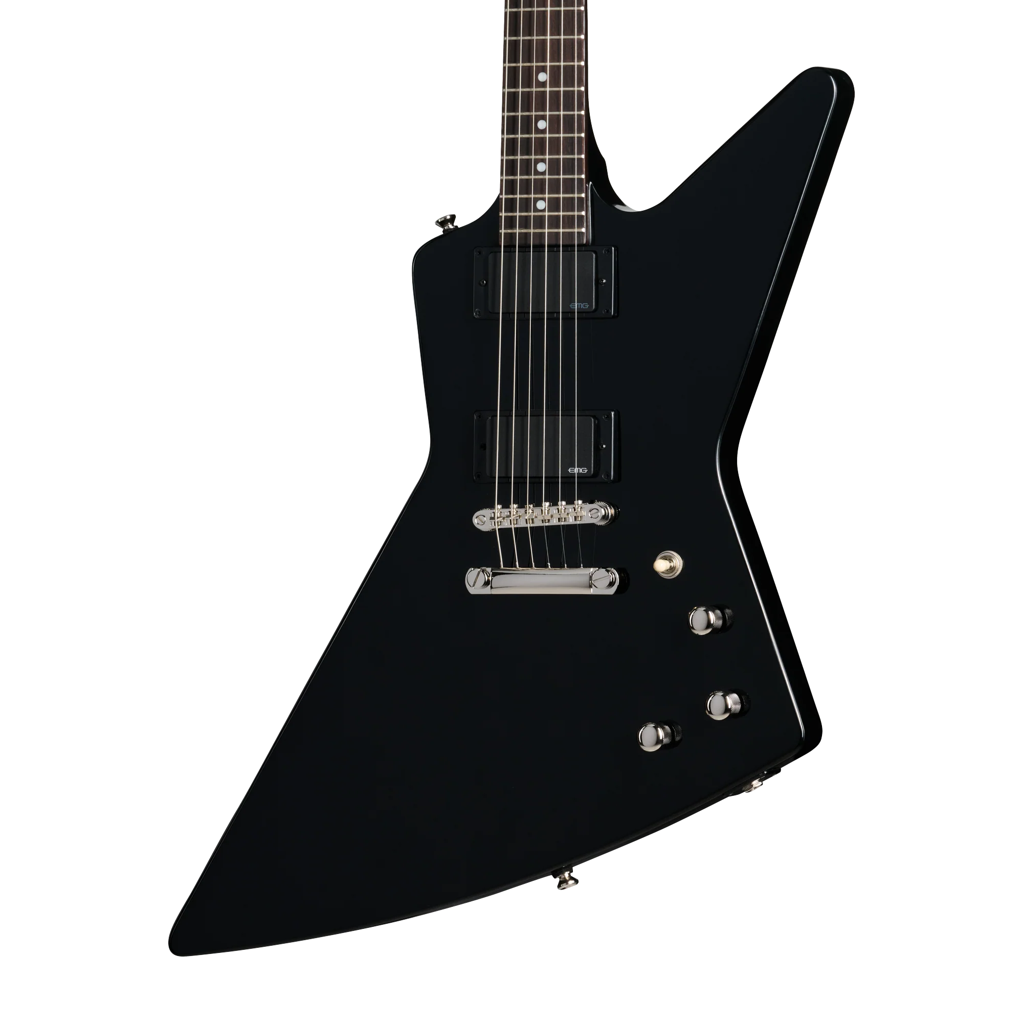 Epiphone Explorer 80s EMG, Ebony, Exclusive